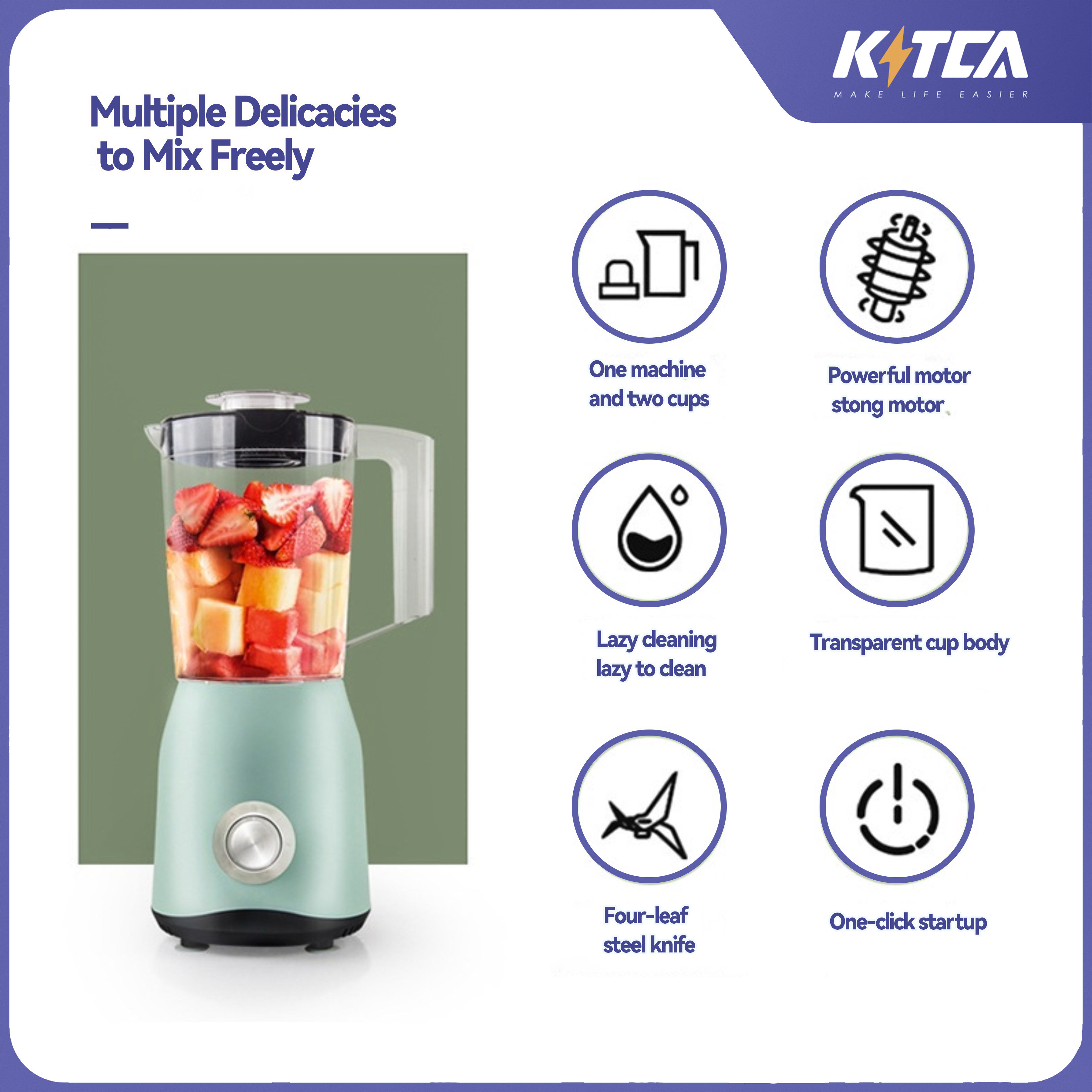 Multifunctional Blender-1.5L Green