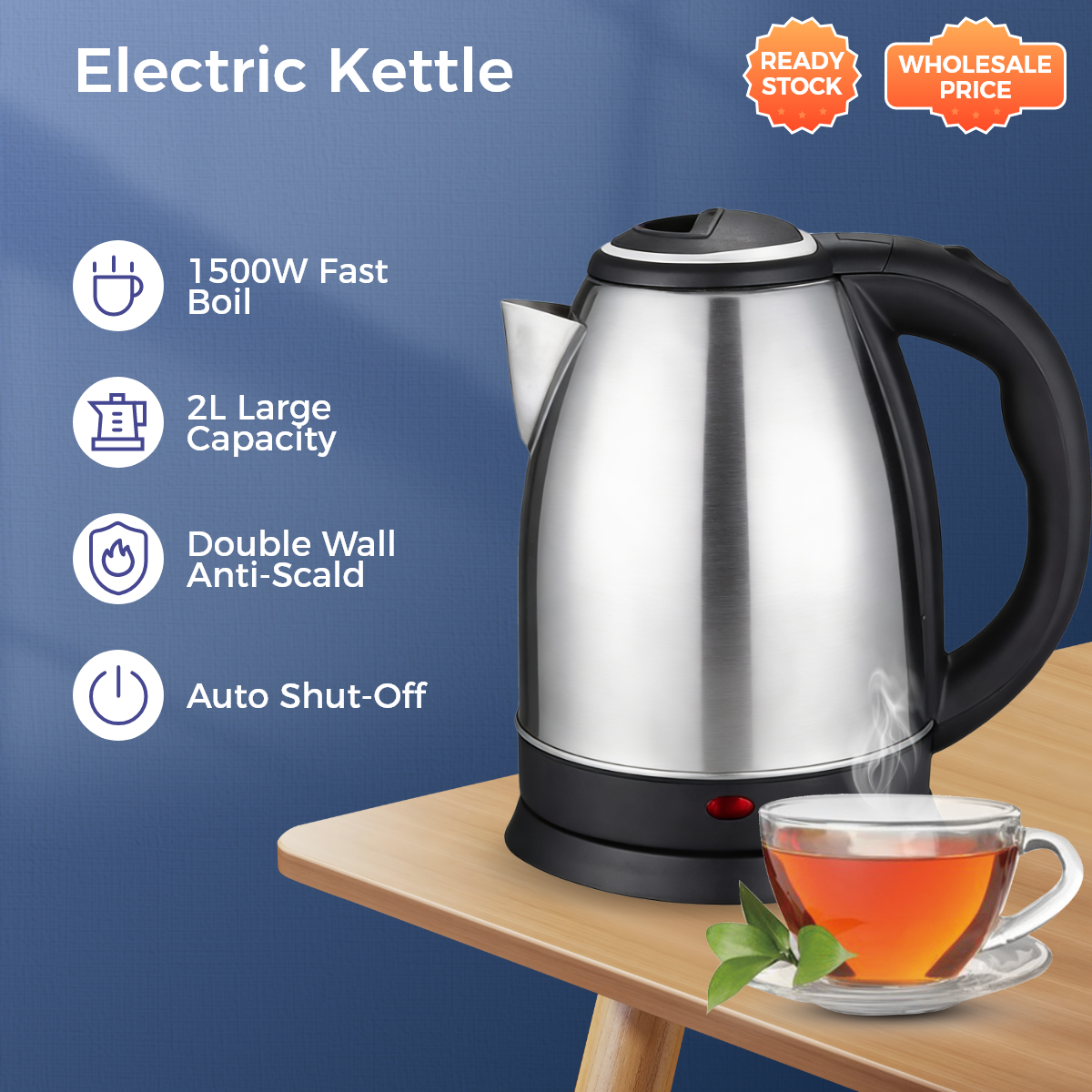 2L Electric Heat Kettle