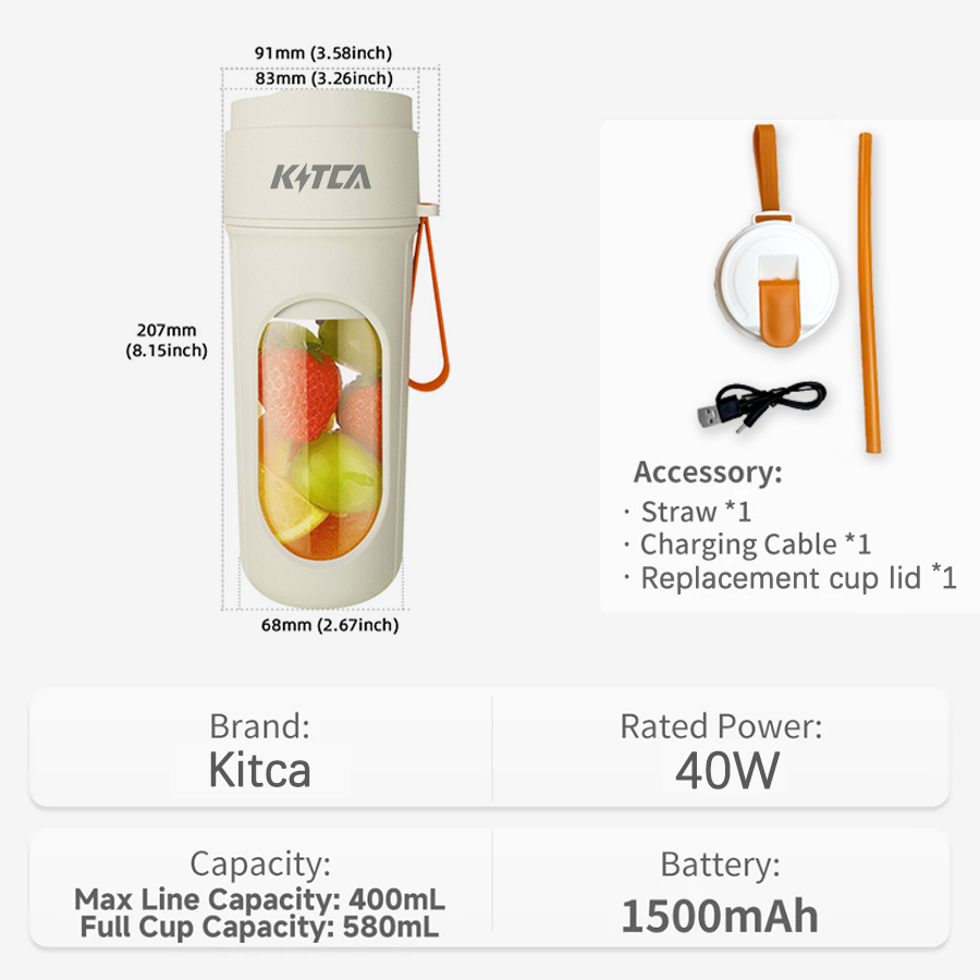 Electric Juicer-450ml Blue