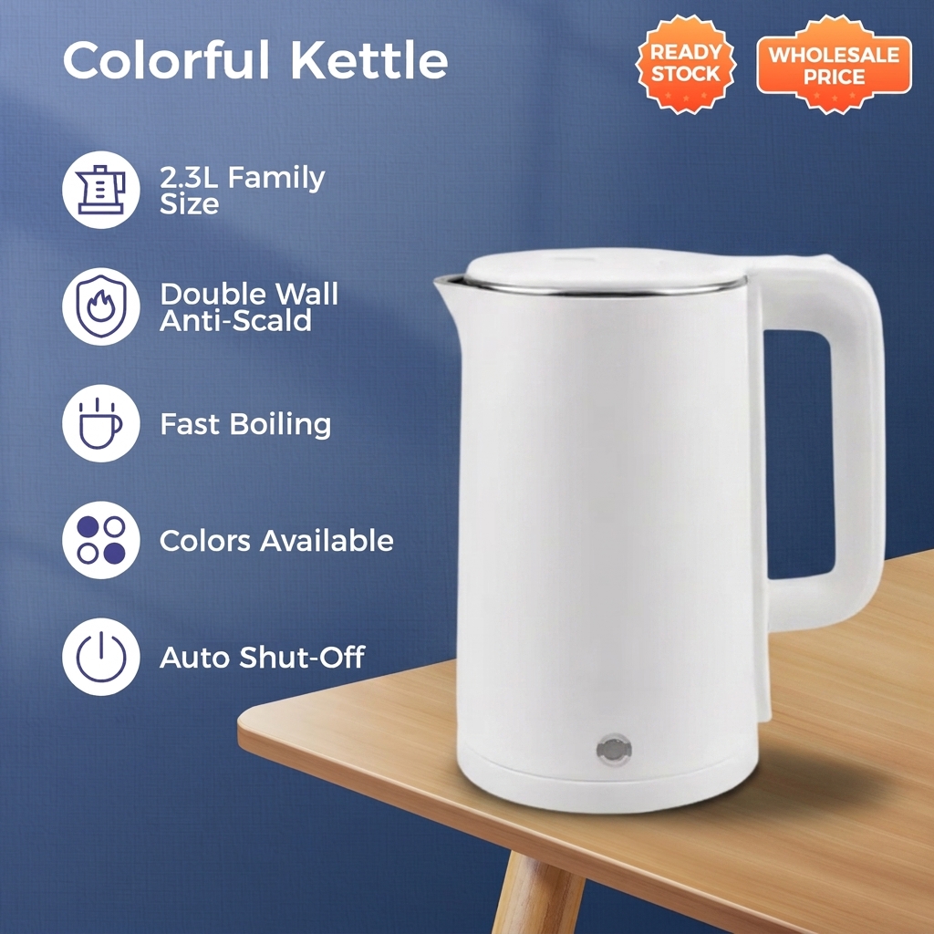 Electric Kettle 2.3L - White