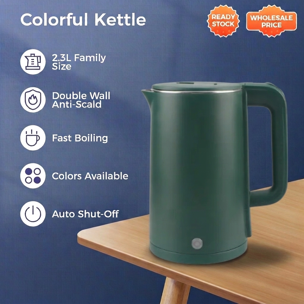 Electric Kettle 2.3L - Green