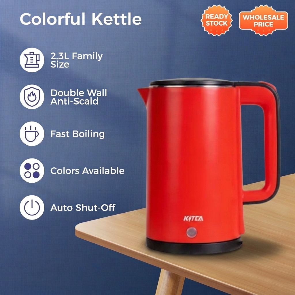 Electric Kettle 2.3L - Red