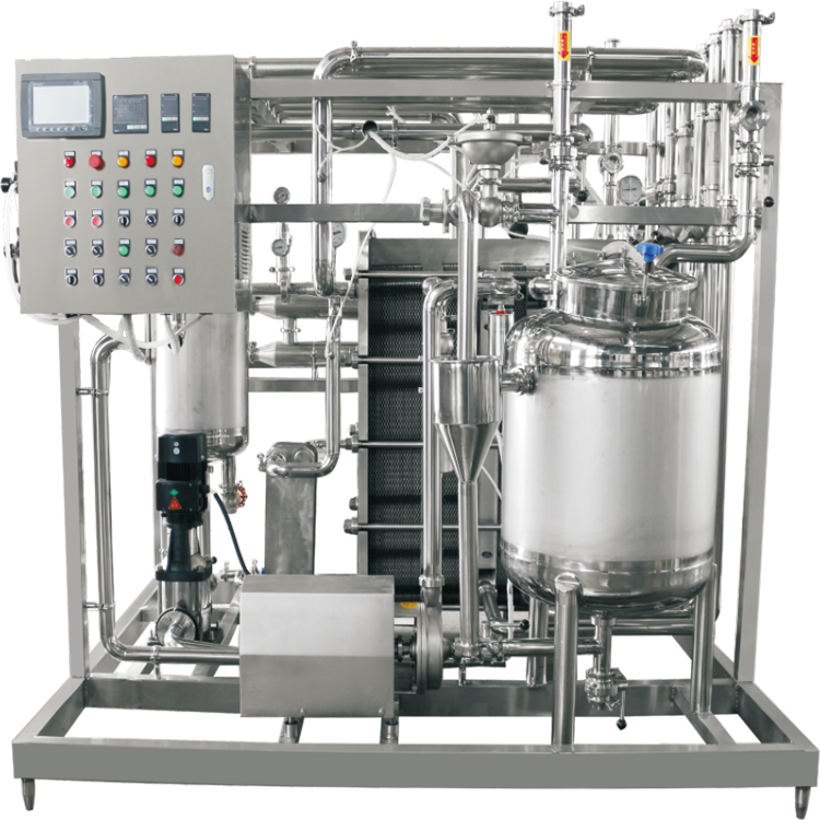 Plate Sterilizer, Electric Heating UHT Ultra-High Temperature Instant Plate Sterilization Machine for Milk, Egg Liquid, Soy Milk & Fruit Juice