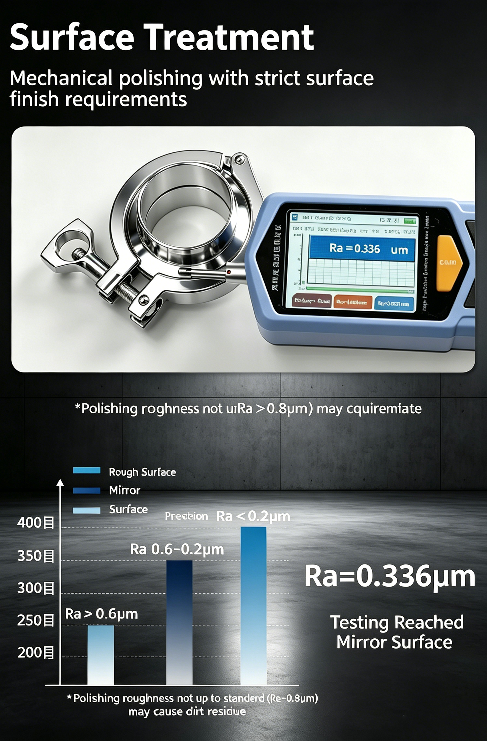 304 Stainless Steel Sanitary Tri Clamp Set with Silicone Gasket, Light/Medium/Heavy/Reinforced Duty Tri-Clover Pipe Clamp for Homebrew Beer Wine Dairy Brewing Equipment