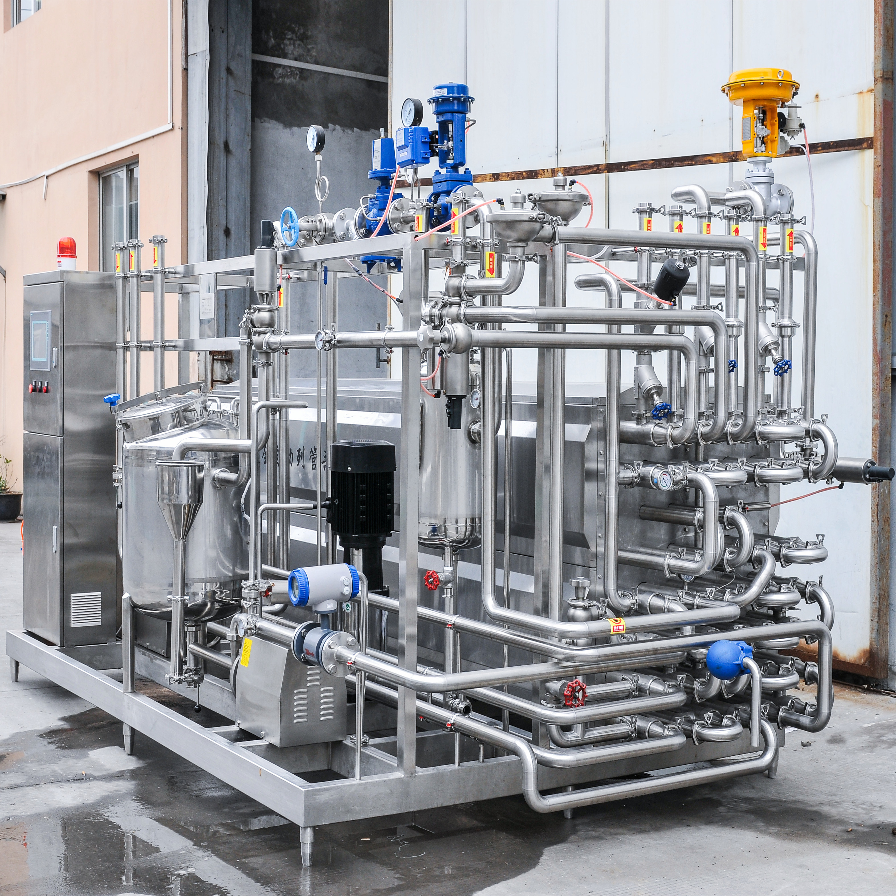 Tubular Sterilizer with 60°C–135°C Sterilization Range, Factory Direct Pasteurizer & UHT Ultra High Temperature Instant Sterilization Machine