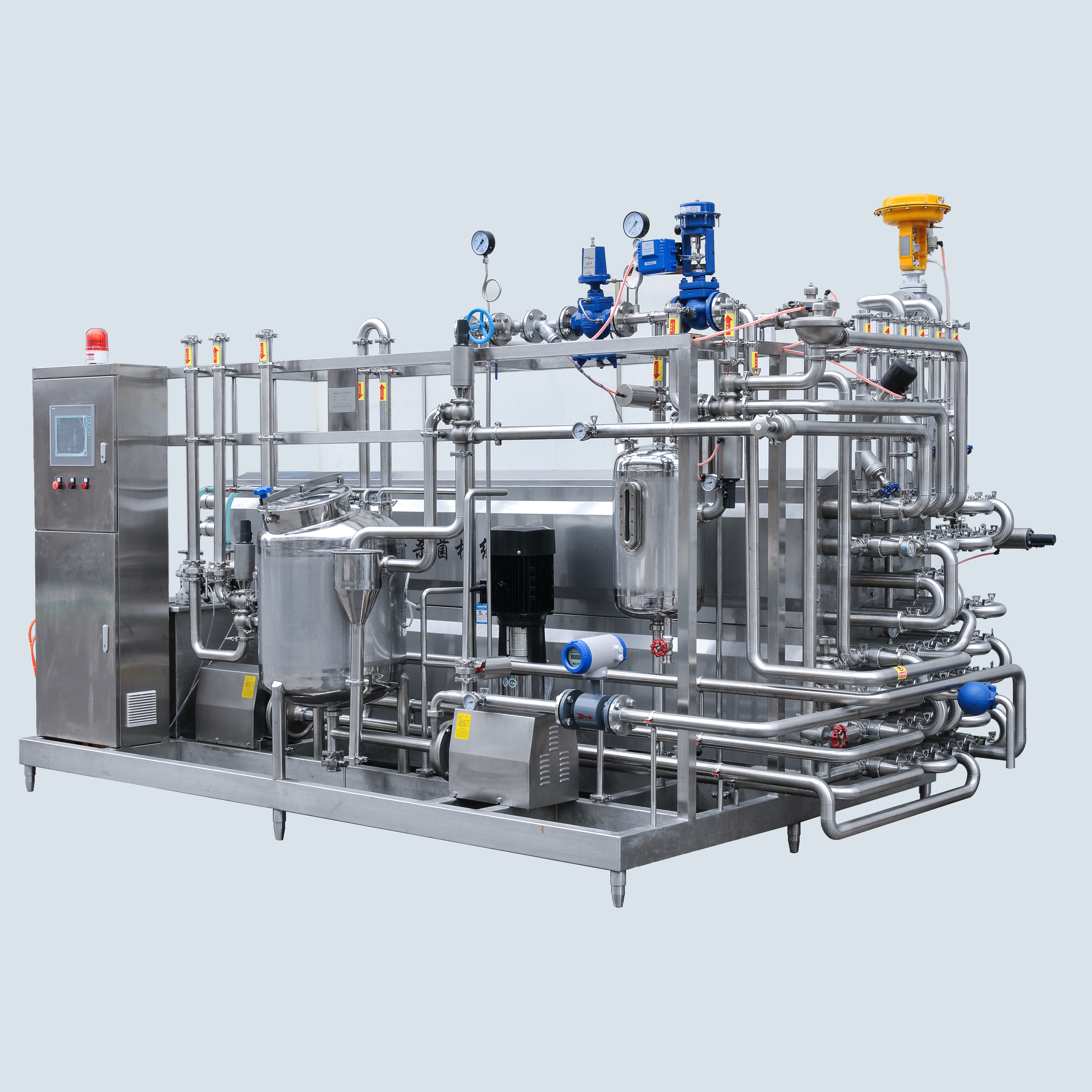Tubular Sterilizer with 60°C–135°C Sterilization Range, Factory Direct Pasteurizer & UHT Ultra High Temperature Instant Sterilization Machine