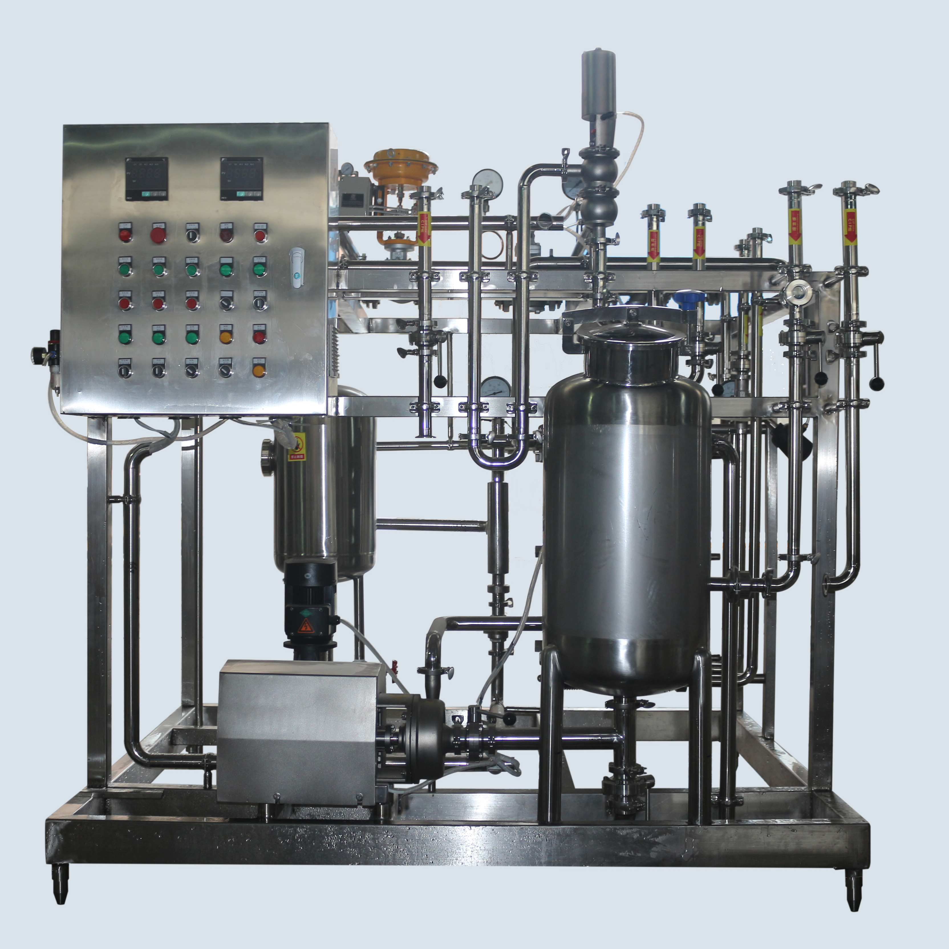 Plate Sterilizer, Electric Heating UHT Ultra-High Temperature Instant Plate Sterilization Machine for Milk, Egg Liquid, Soy Milk & Fruit Juice