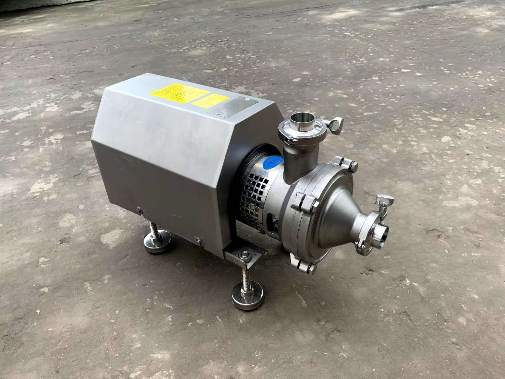 SS304 Sanitary Horizontal Self-Priming Pump, Acid Alkali High Temp Resistant