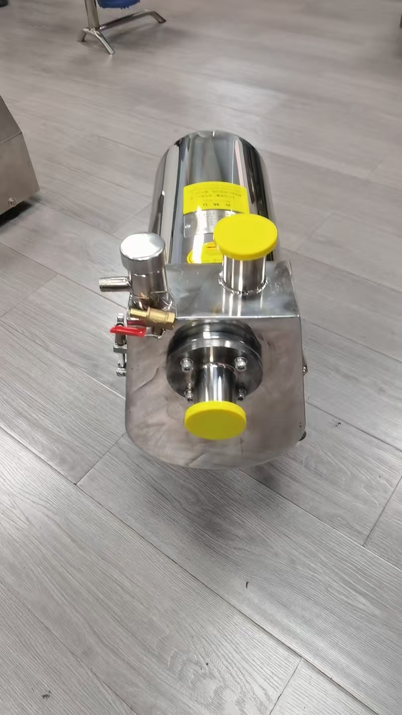 SS304 Sanitary Horizontal Self-Priming Pump, Acid Alkali High Temp Resistant