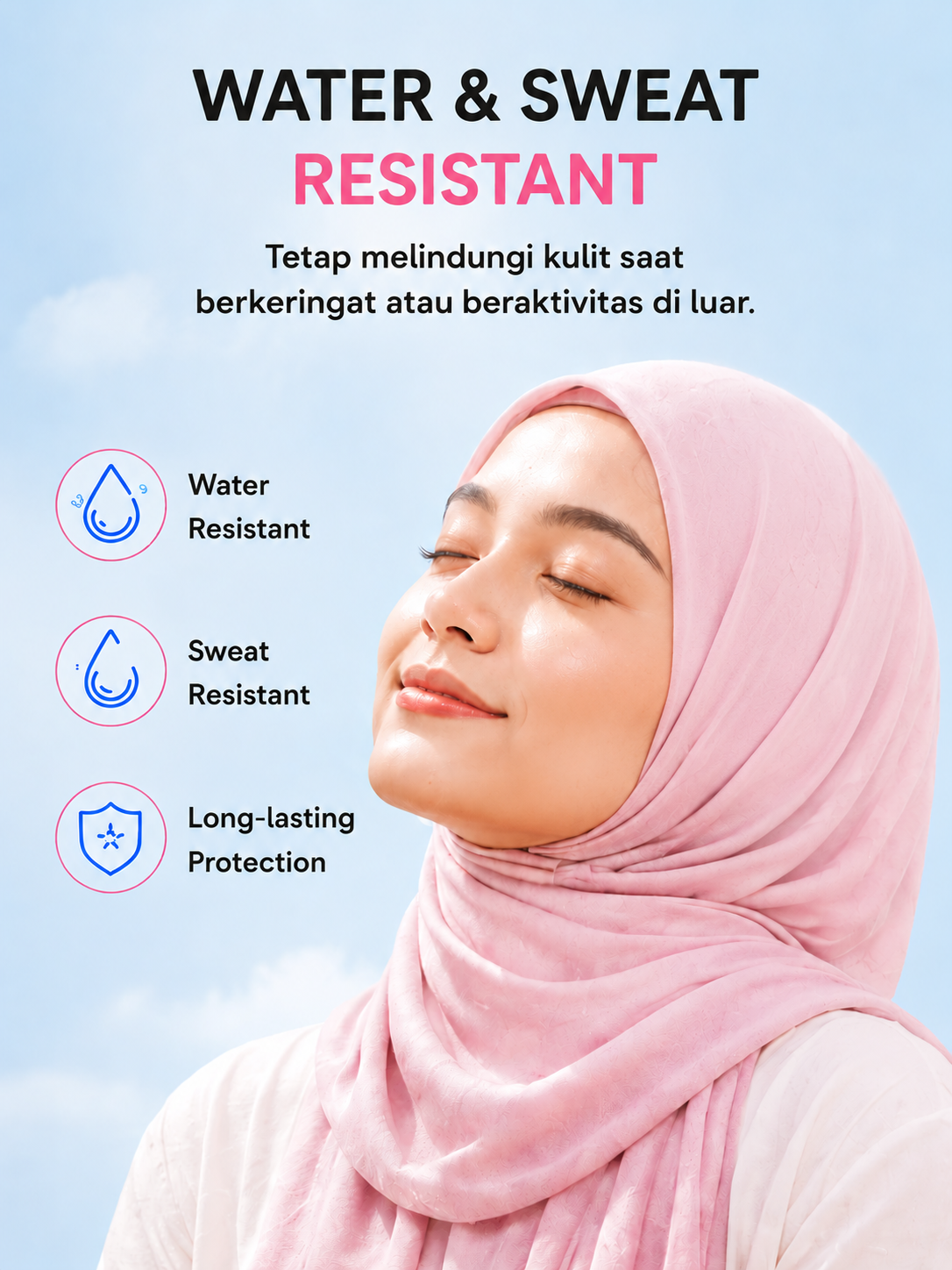 Kormesic Youth Sunscreen SPF50 PA+++ | Tabir Surya Halal untuk Remaja,Ringan & Cepat Meresap Sunblock Mencerahkan Melindungi UV ,Tanpa White Cast