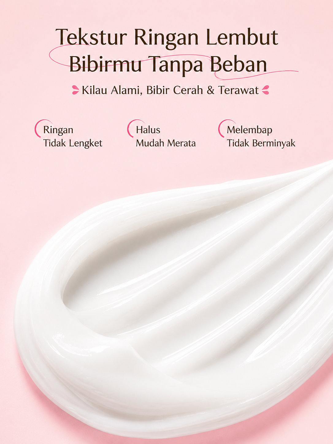 Lip Balm Pelembab Bibir Kering & Pecah-Pecah - Serum Masker Pencerah Bibir Hitam Jojoba Oil Petrolatum BPOM