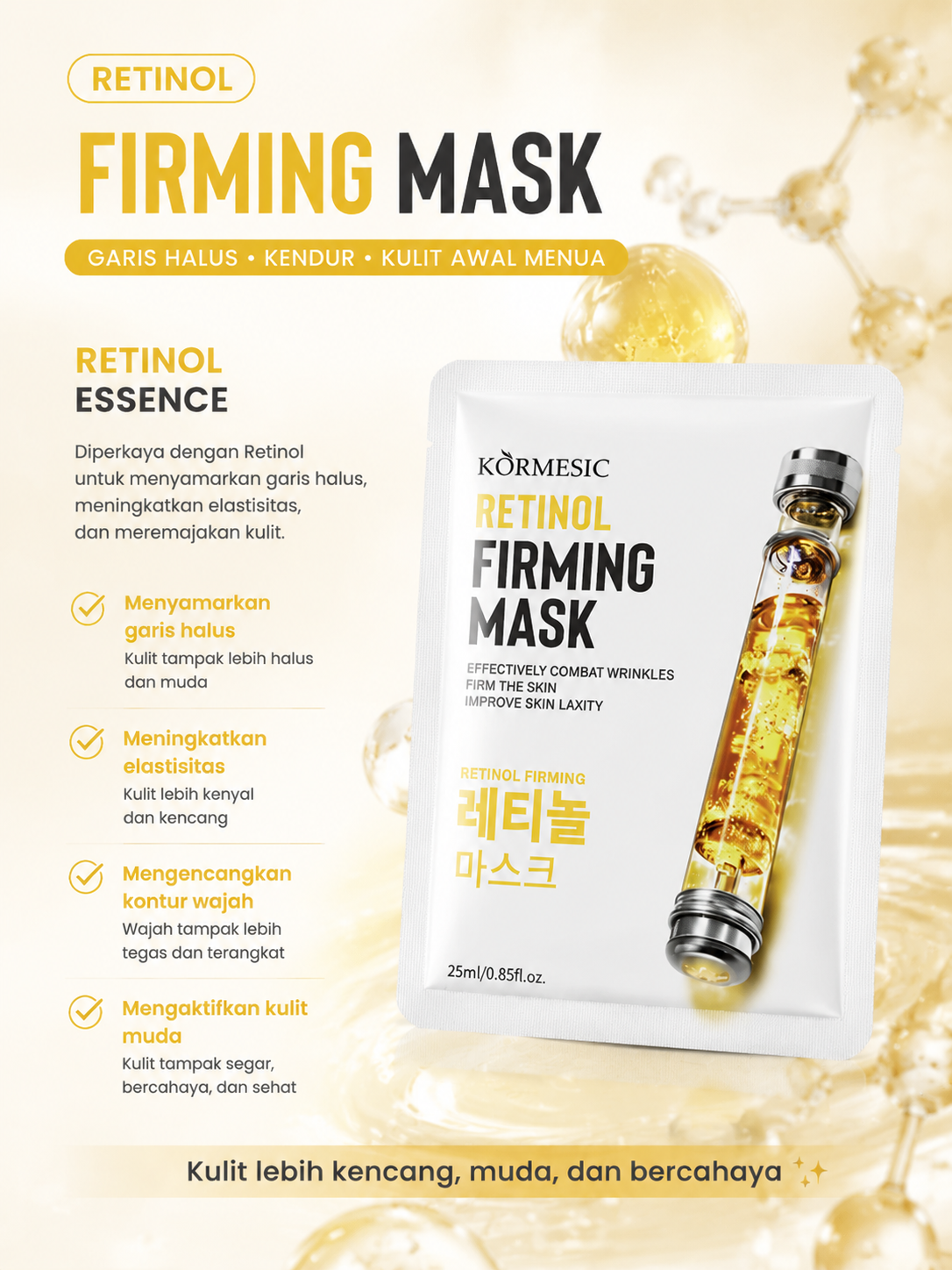 Kormesic New Sheet Mask 5 Varian || BPOM