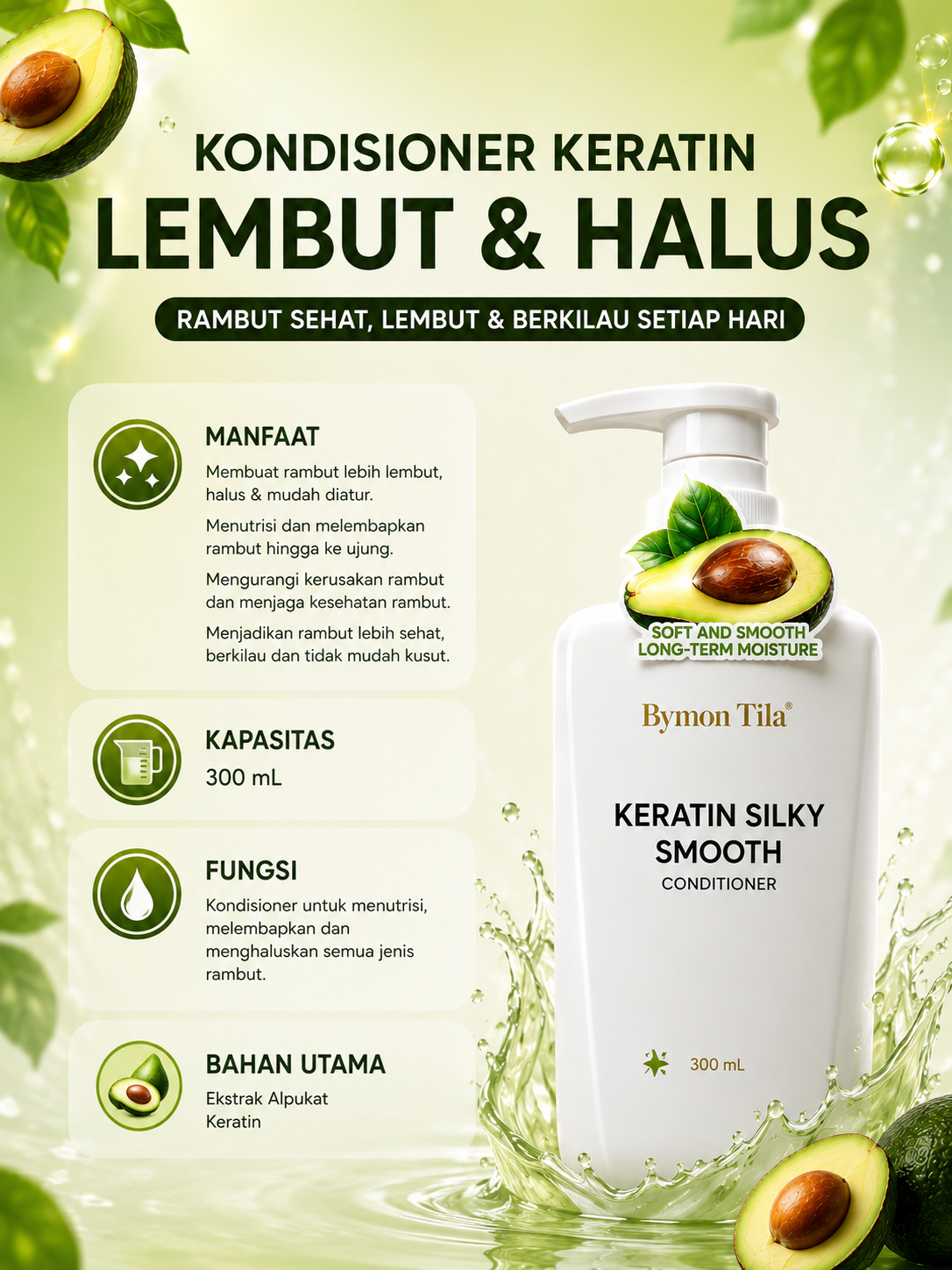 Bymon Tila Keratin Silky Smooth Conditioner 300mL
