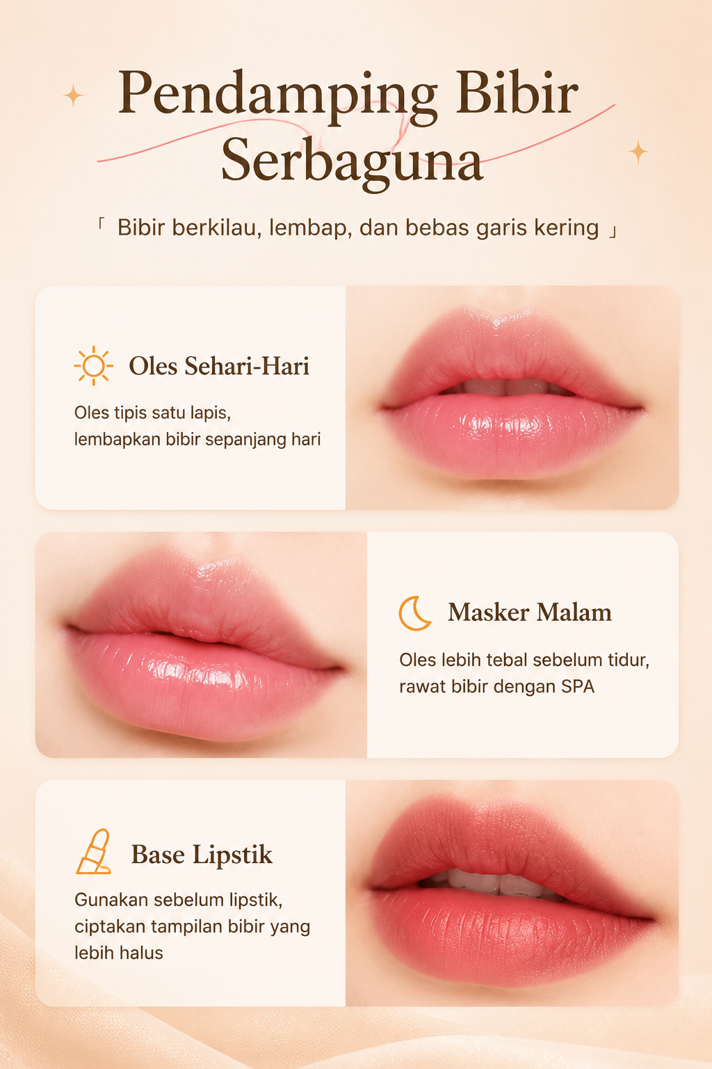Lip Balm Pelembab Bibir Kering & Pecah-Pecah - Serum Masker Pencerah Bibir Hitam Jojoba Oil Petrolatum BPOM