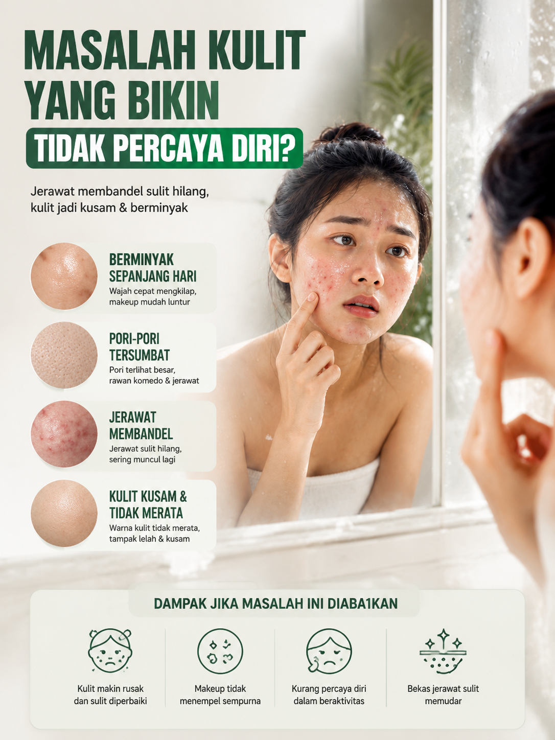 KORMESIC 5in1 Intense Acne Solution Serum - Serum Anti Acne Penghilang Jerawat & Bekas Jerawat
