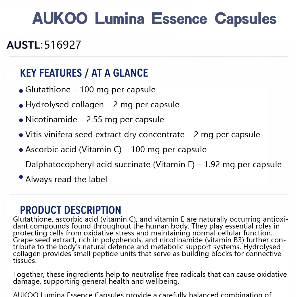 AUKOO Lumina Essence Capsules
