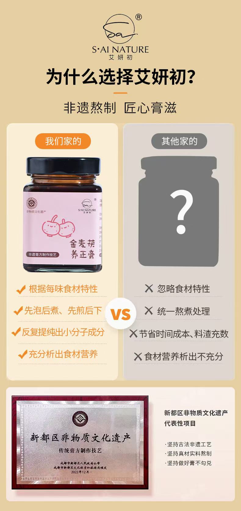 金麥茯養正膏 Jinmai Fuyang Zheng Herbal Paste