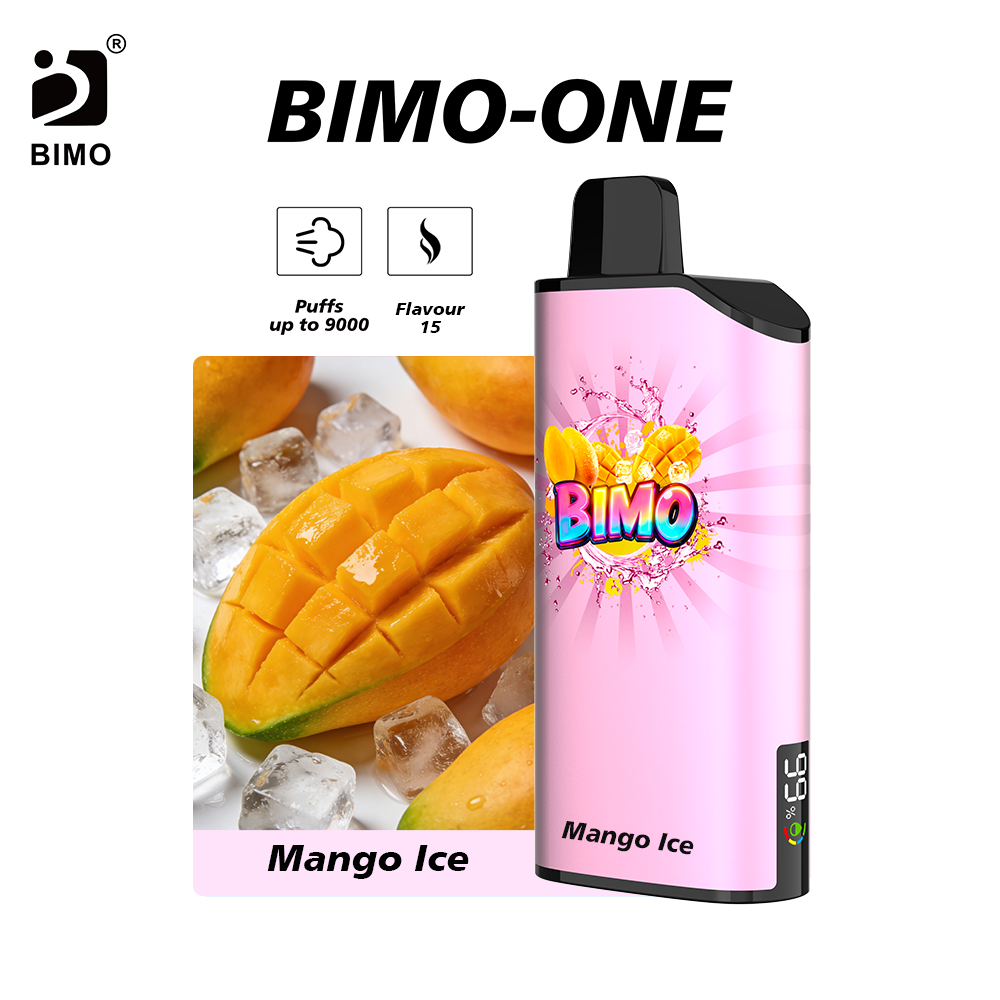 BIMO ONE 9000 Puffs –15 flavors to choose from，Shipped from local warehouse