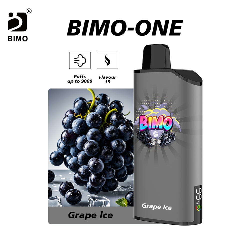 BIMO ONE 9000 Puffs –15 flavors to choose from，Shipped from local warehouse