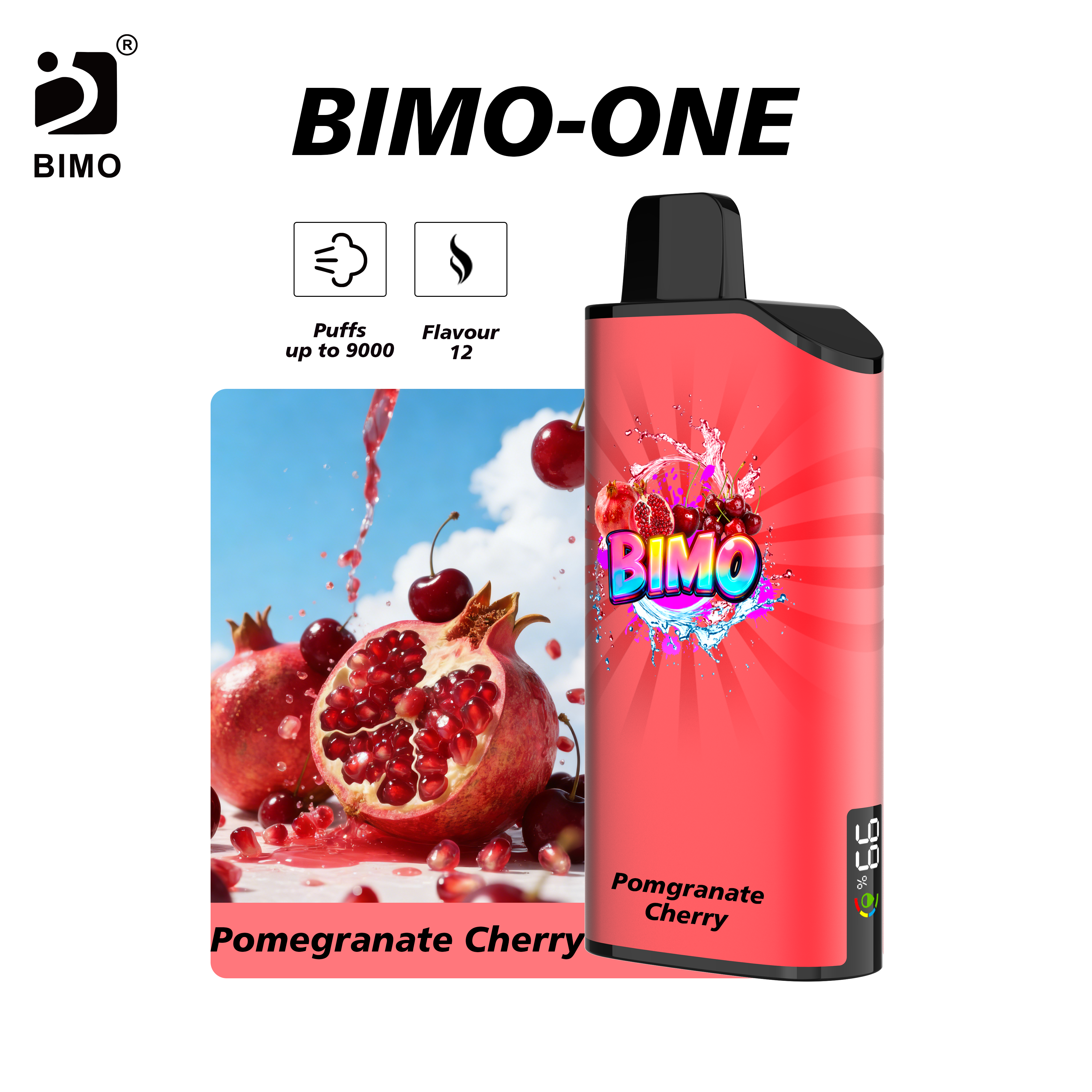 BIMO ONE 9000 Puffs –15 flavors to choose from，Shipped from local warehouse
