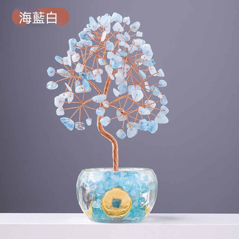 水晶招財發財樹