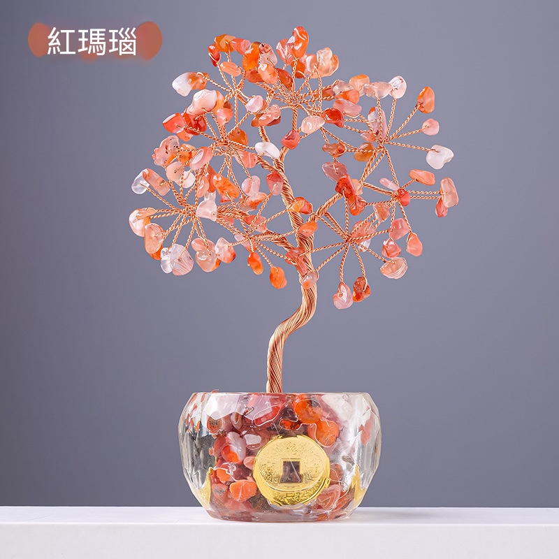 水晶招財發財樹