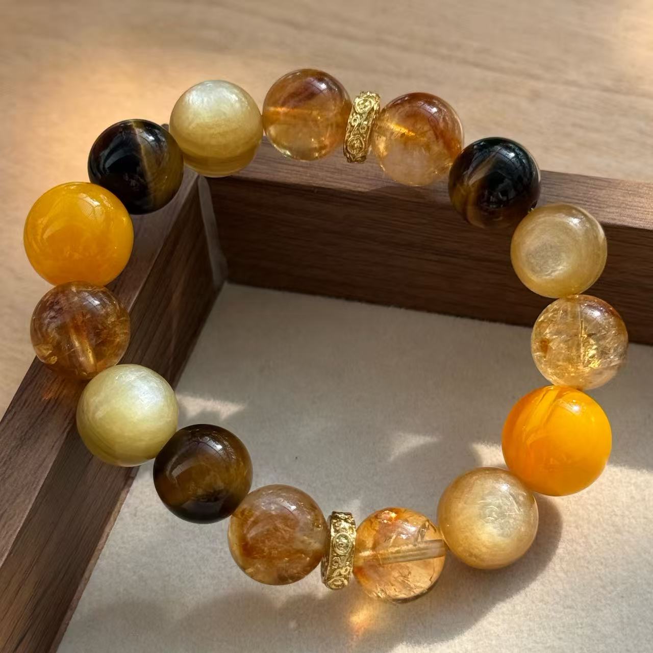 黃財神聚財多寶 DIY 手串 旺事業招正財水晶手珠