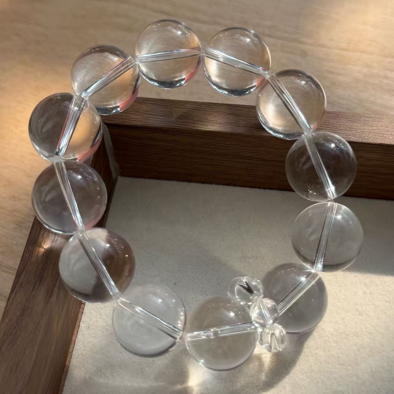 頂級淨透白水晶手珠