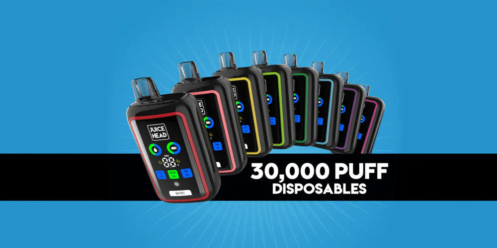 JUICE HEAD 30000 PUFFS DISPOSABLE VAPE 20mg with Screen Display UAE Abu Dhabi