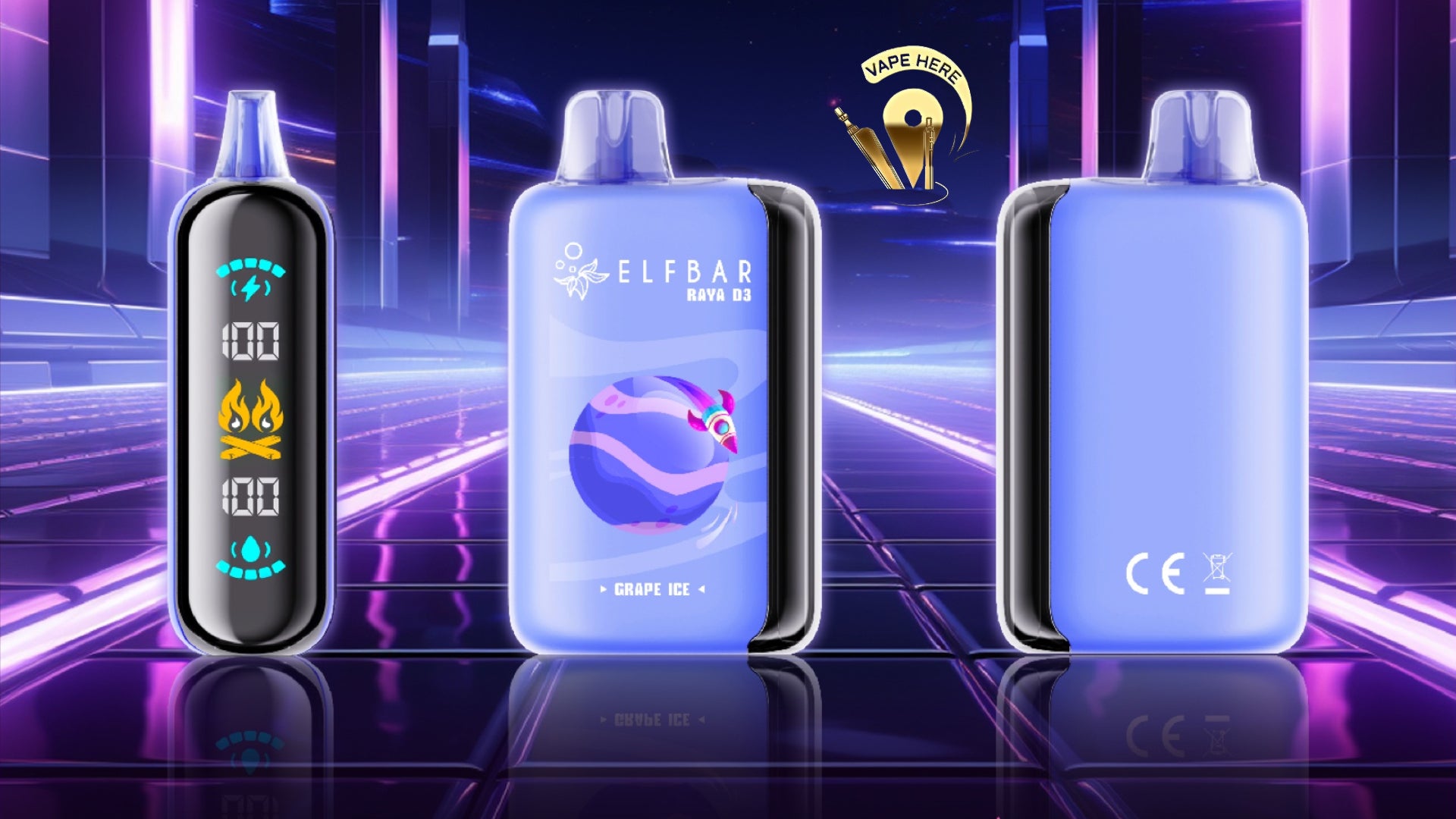 ELF BAR RAYA D3 25000 PUFFS 50MG DISPOSABLE VAPE UAE Al Ain