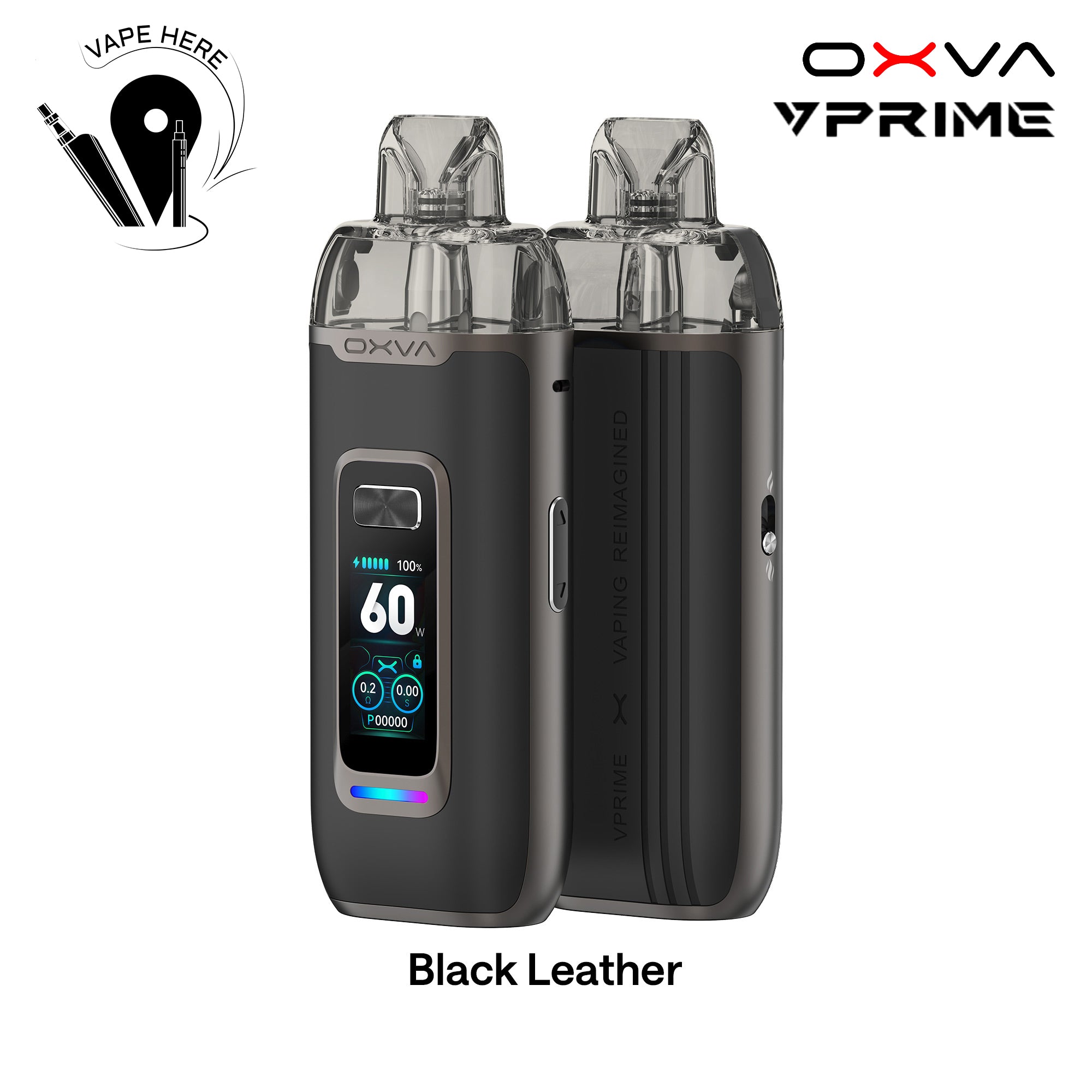 Oxva V Prime Vape Kit 60W 2600mAh Black Leather UAE Ajman
