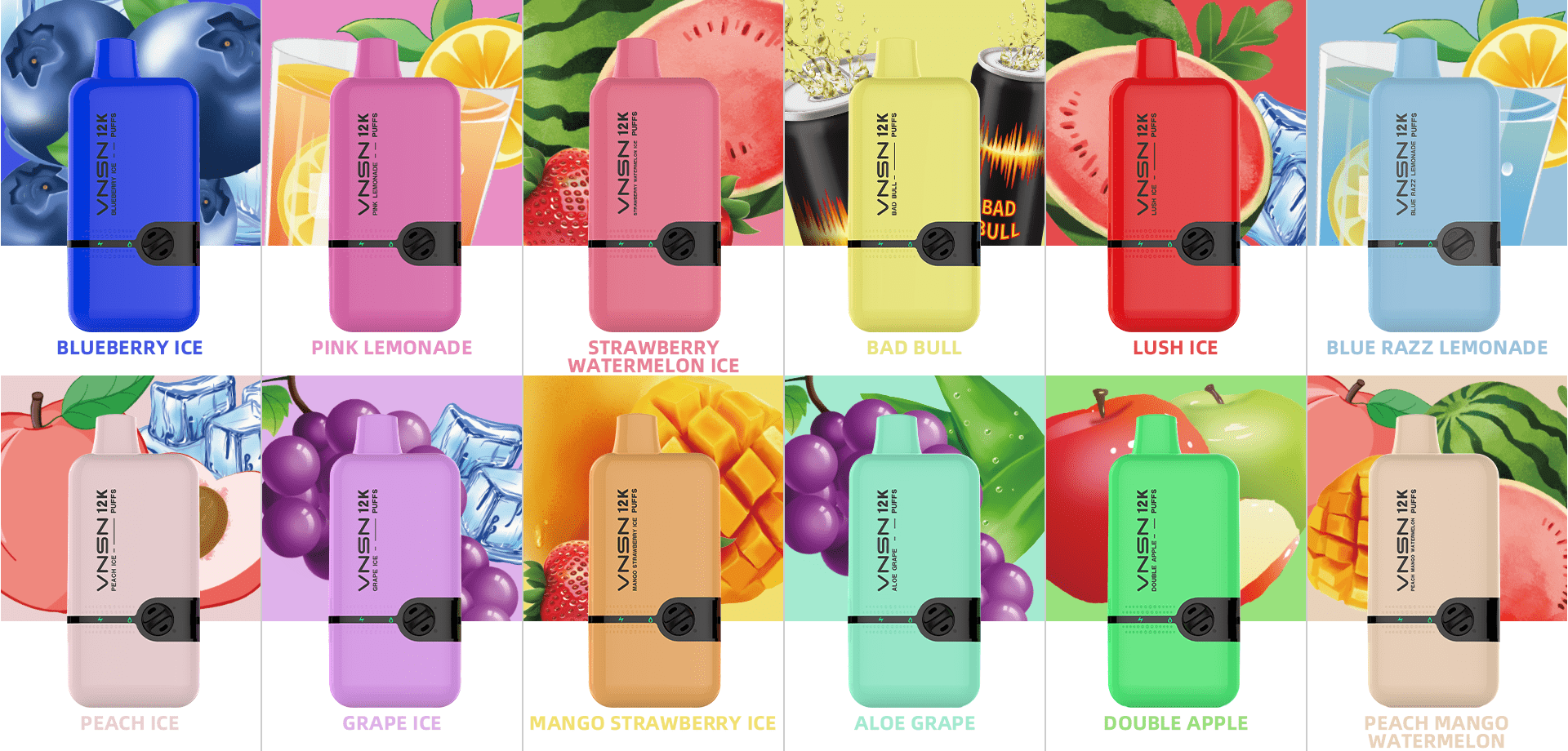 VNSN SMART 12000 PUFFS Flavors