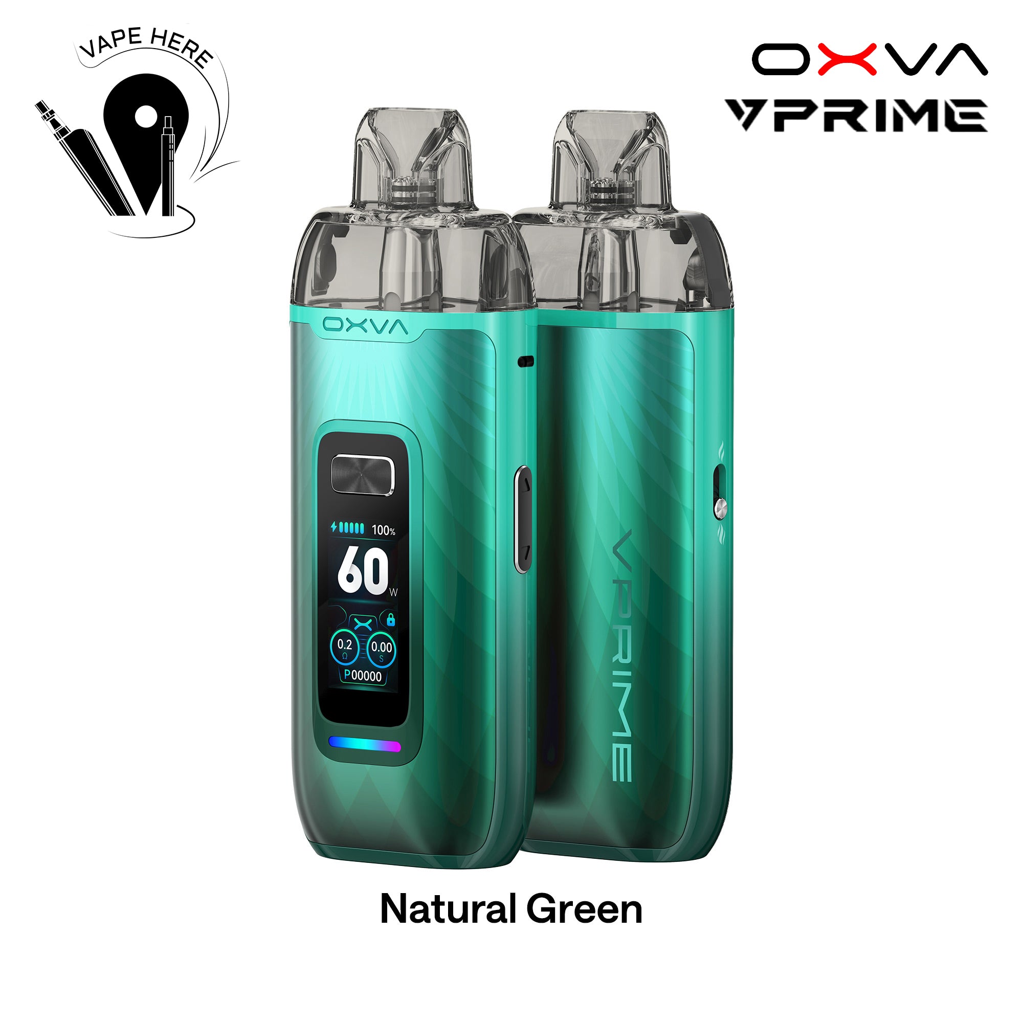 Oxva V Prime Vape Kit 60W 2600mAh Natural Green UAE Ras Al Khaimah