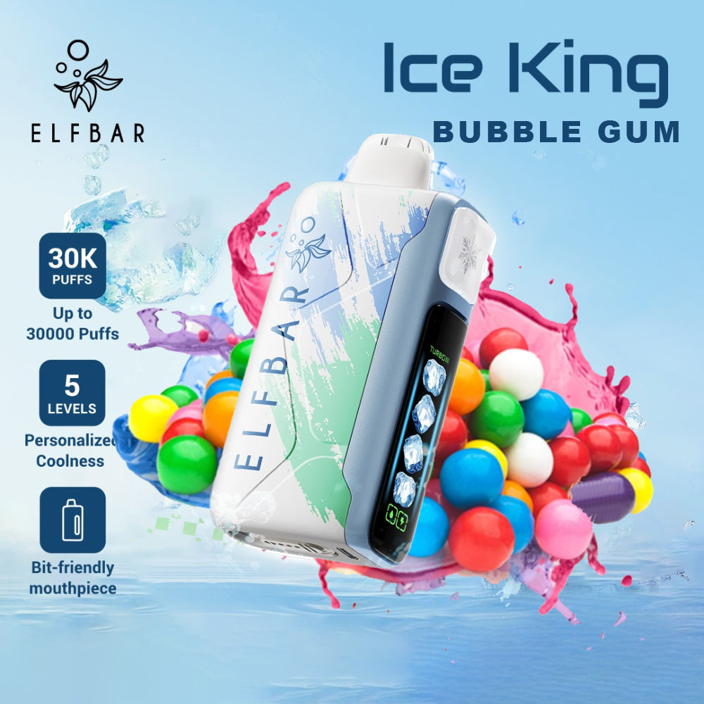 ELFBAR Ice King  Disposable Vape Bubble Gum UAE Abu Dhabi