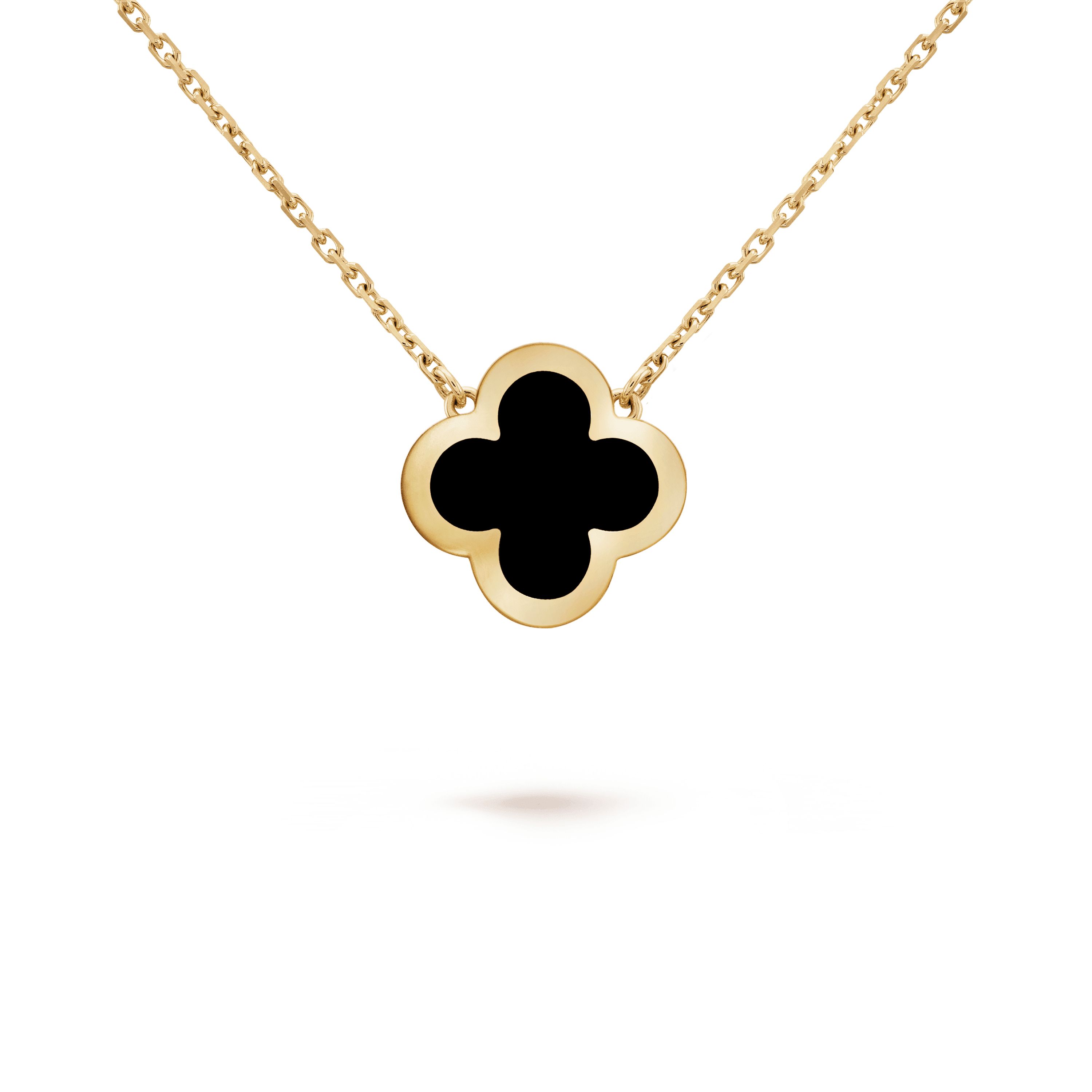 ピュア アルハンブラ ペンダント, イエローゴールド, オニキス: 1 石, Detail, Jewelry Pendent