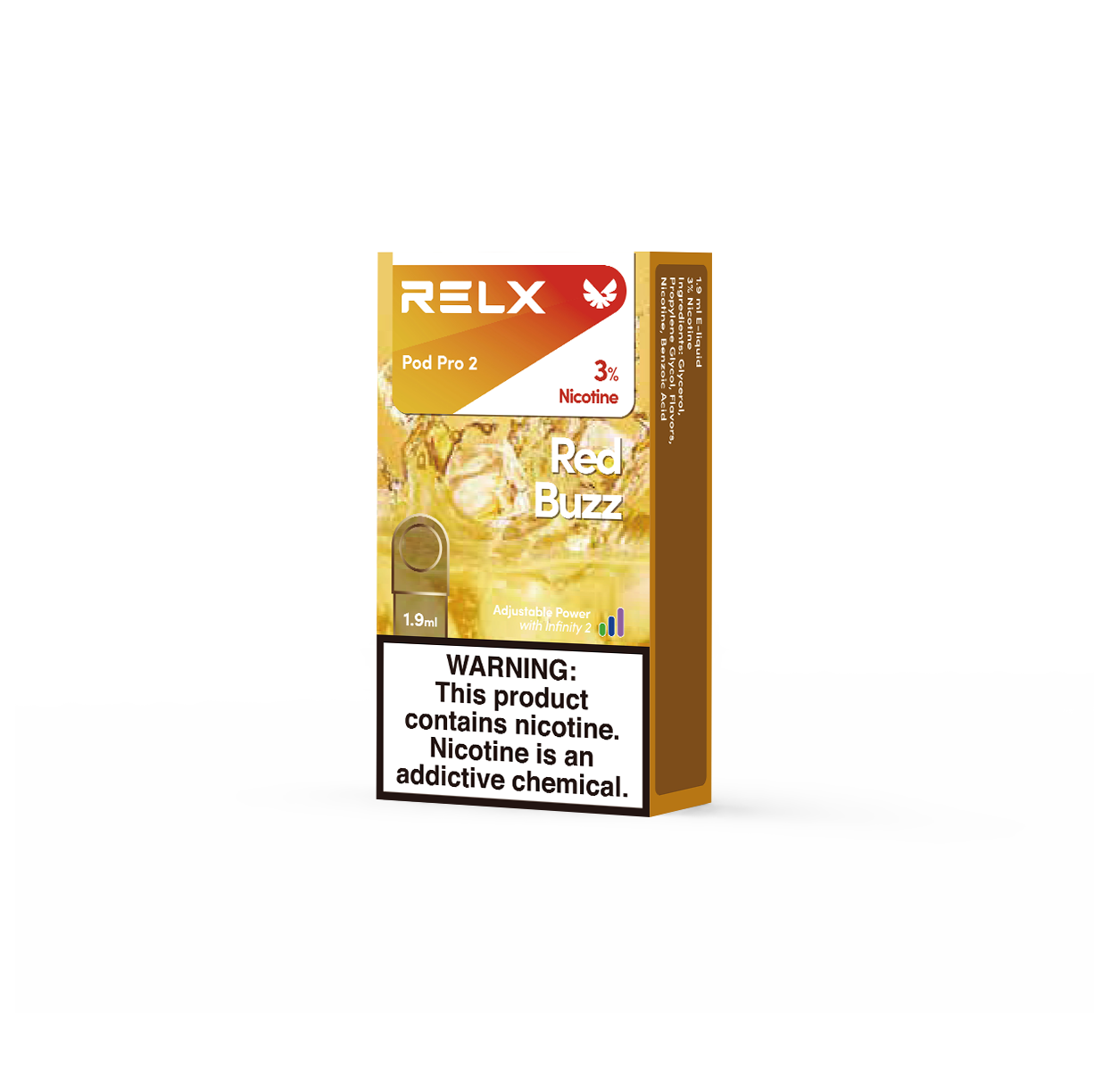 RELX-Pod Pro 2-1 Pod-Red Buzz-3%