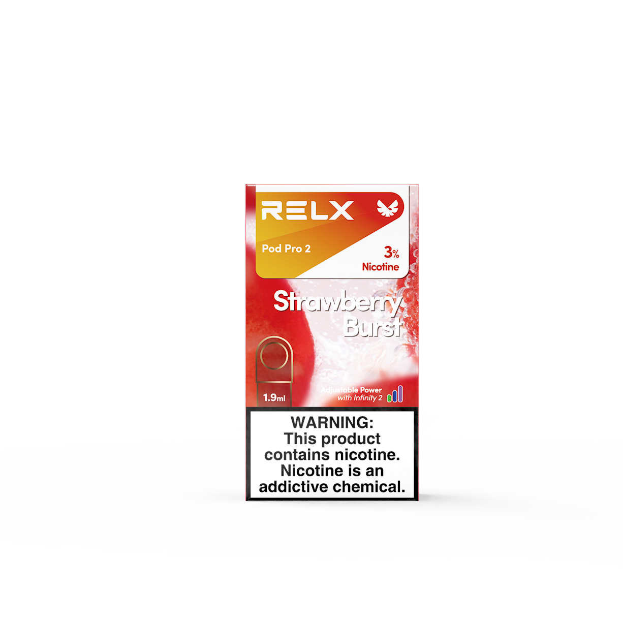 RELX Pod Pro 2-1 Pod Pack-Strawberry Burst-30mg
