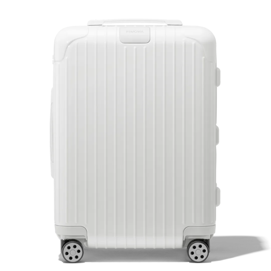 リモワ「Essential キャビン」グロスホワイト、3～4日の旅を軽やかにする白いスーツケース
