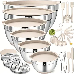 Mixing Bowls with Airtight Lids Set