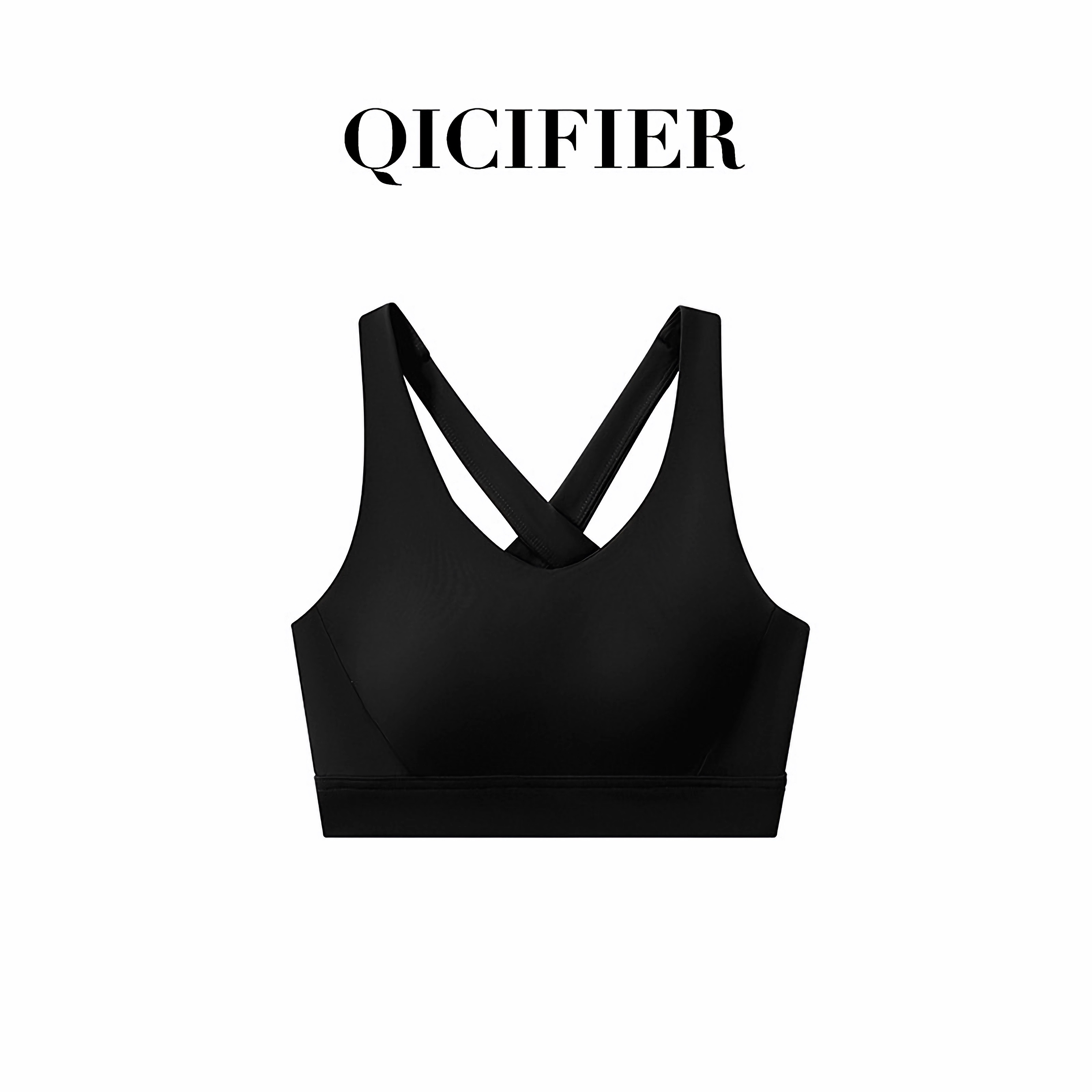 QCFE 交叉美背中强度运动内衣 T2902WX（4色可选） 主图