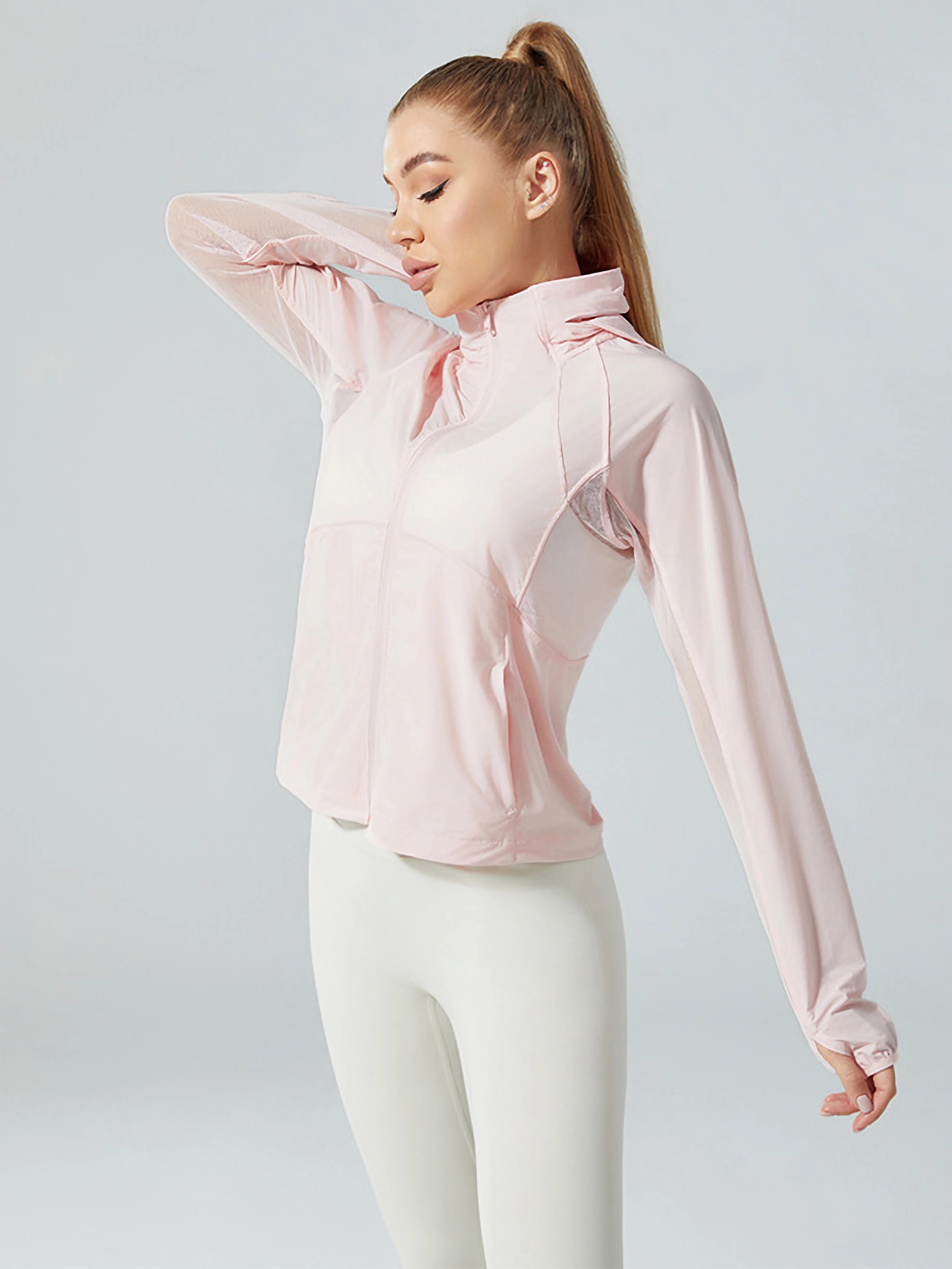 QCFE 连帽轻薄防晒运动外套 T2976YF（5色可选） 商品图 7