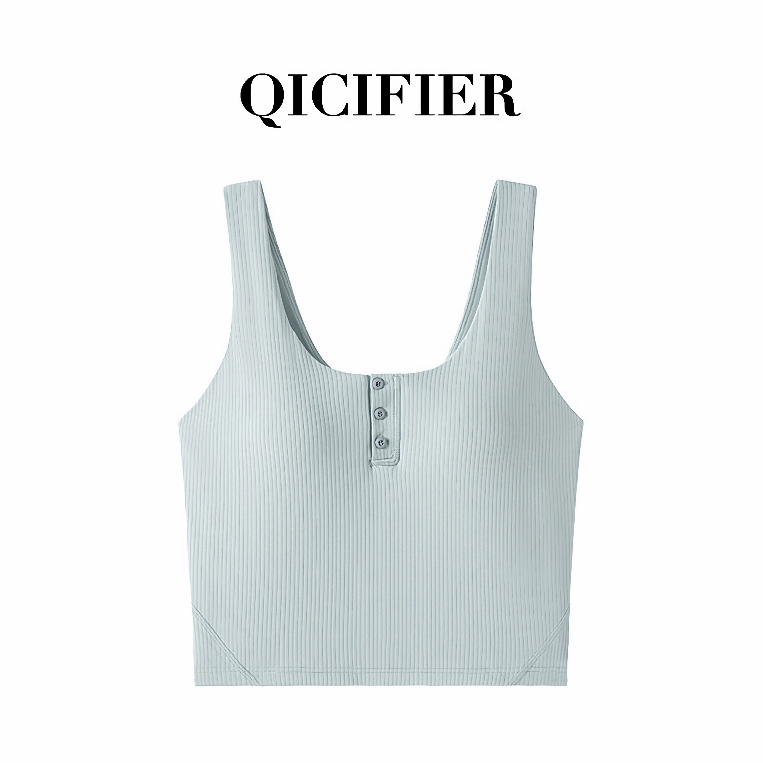 QCFE U领宽肩支撑运动背心 T3023WX（3色可选） 商品图 3
