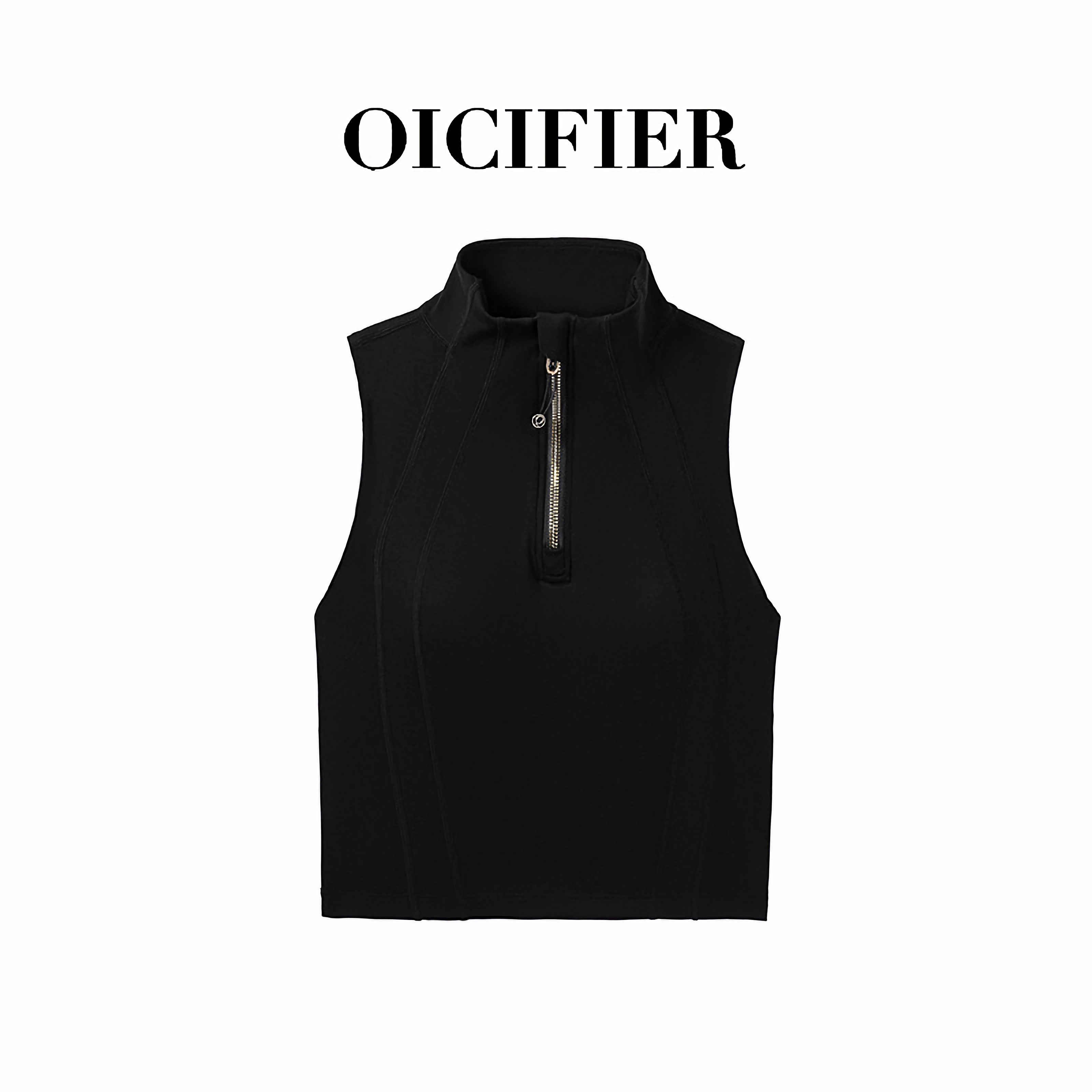 QCFE 半拉链立领短款运动背心 T2907WX（3色可选） 商品图 12
