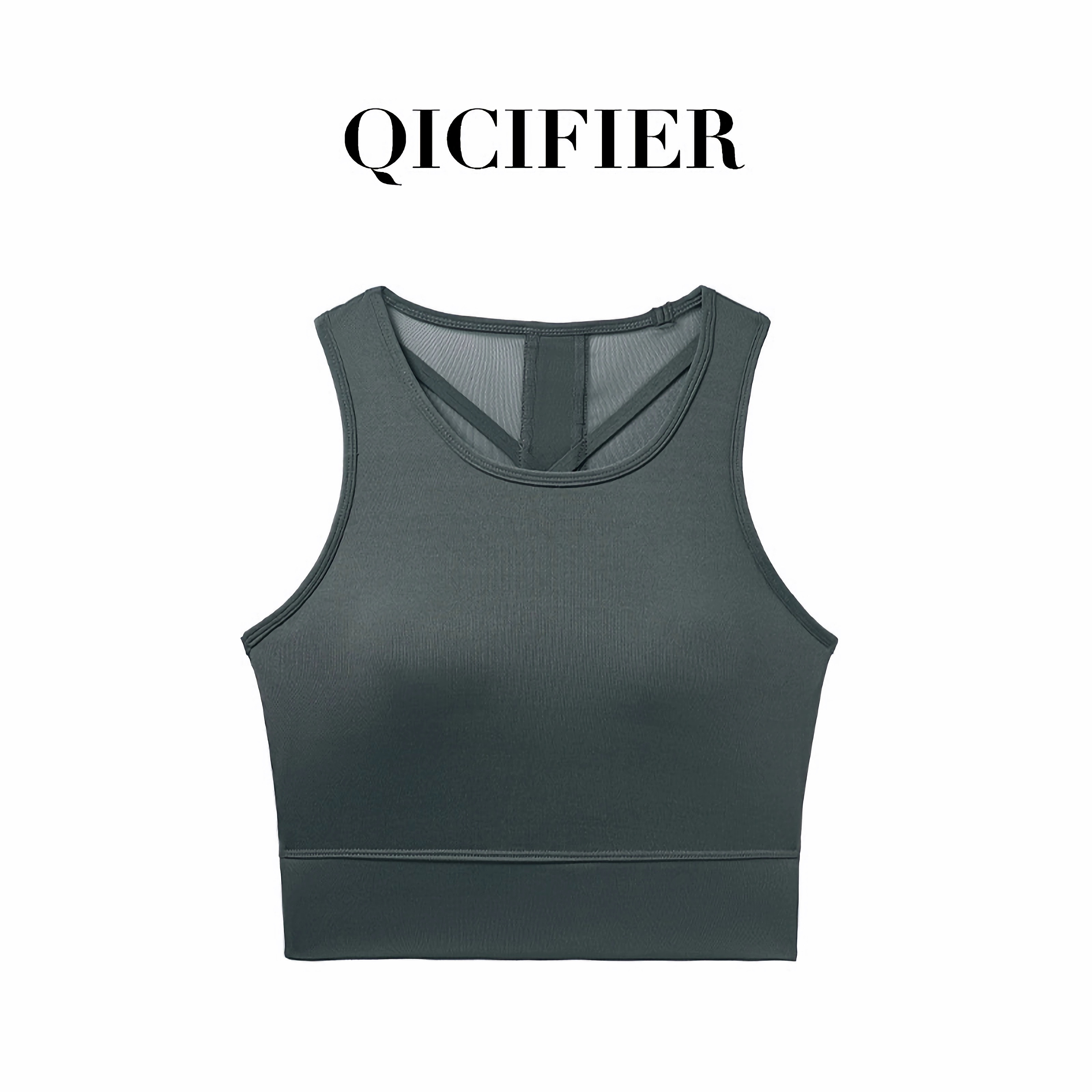 QCFE 网纱拼接美背运动背心 WX2708（4色可选） 商品图 3