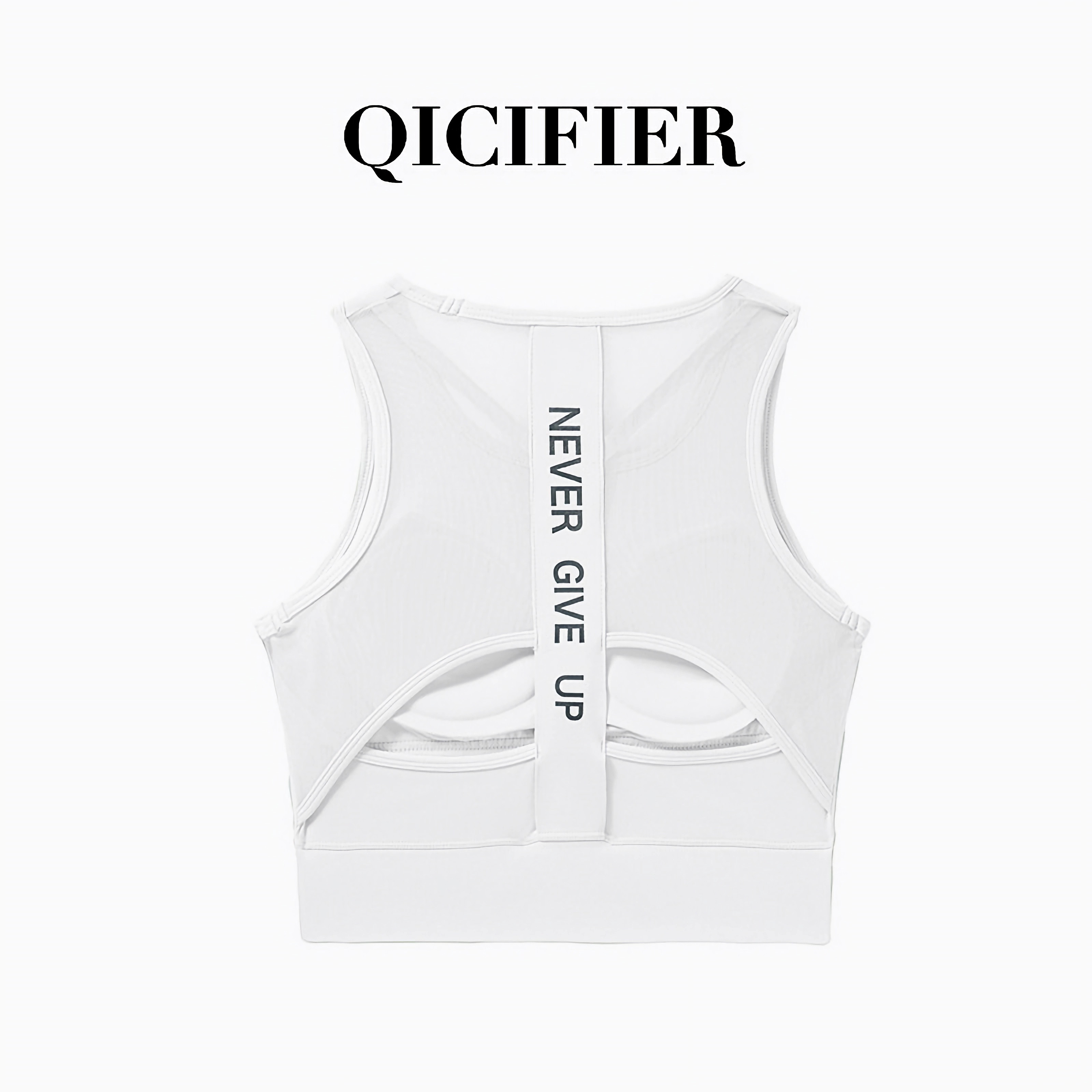 QCFE 网纱拼接美背运动背心 WX2708（4色可选） 商品图 4