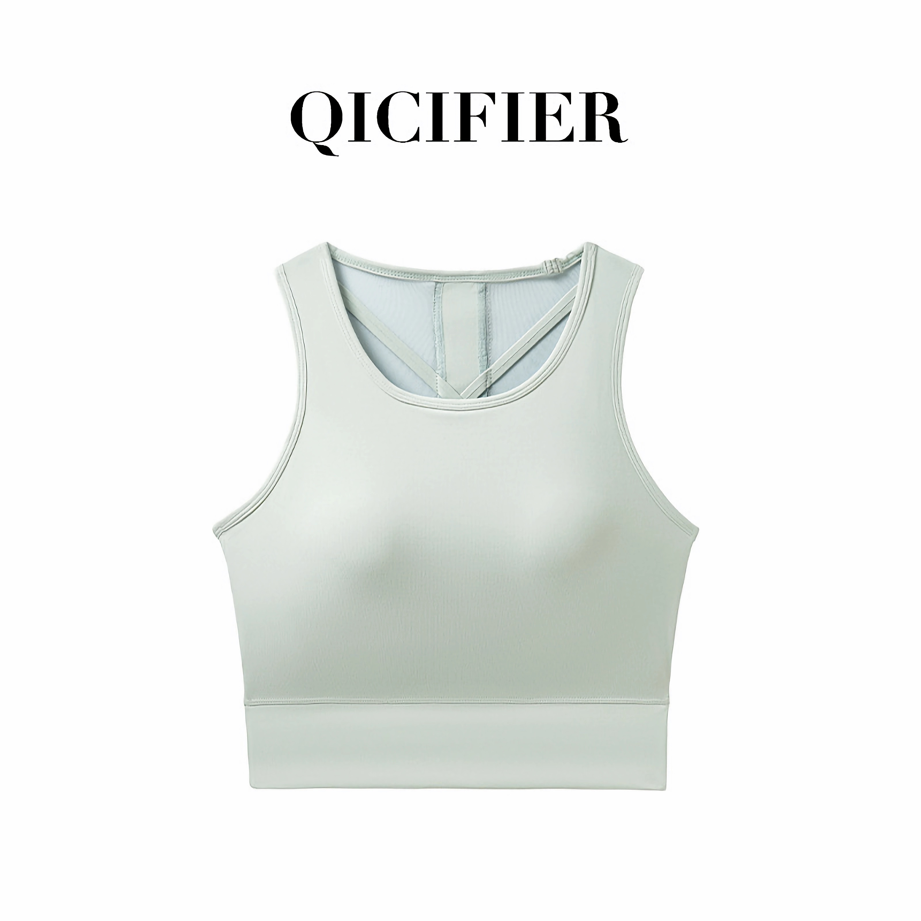 QCFE 网纱拼接美背运动背心 WX2708（4色可选） 商品图 2