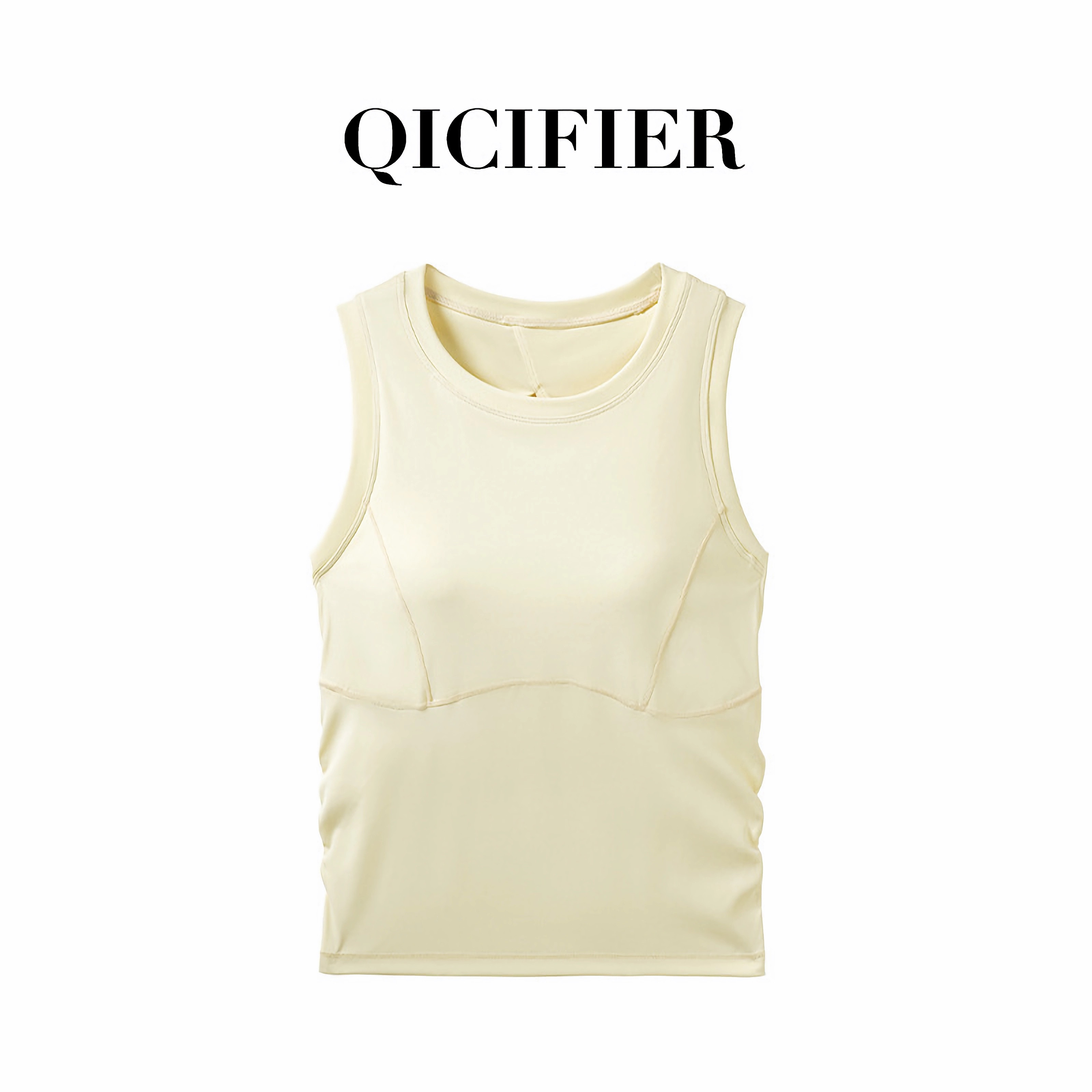 QCFE 圆领宽肩塑形运动背心 T2873WX（3色可选） 商品图 11