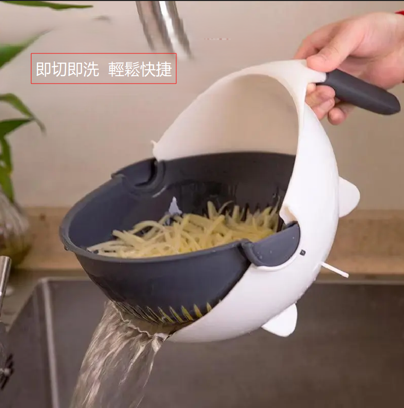 多功能切菜神器廚房切丝切片刨丝器可瀝水切菜器