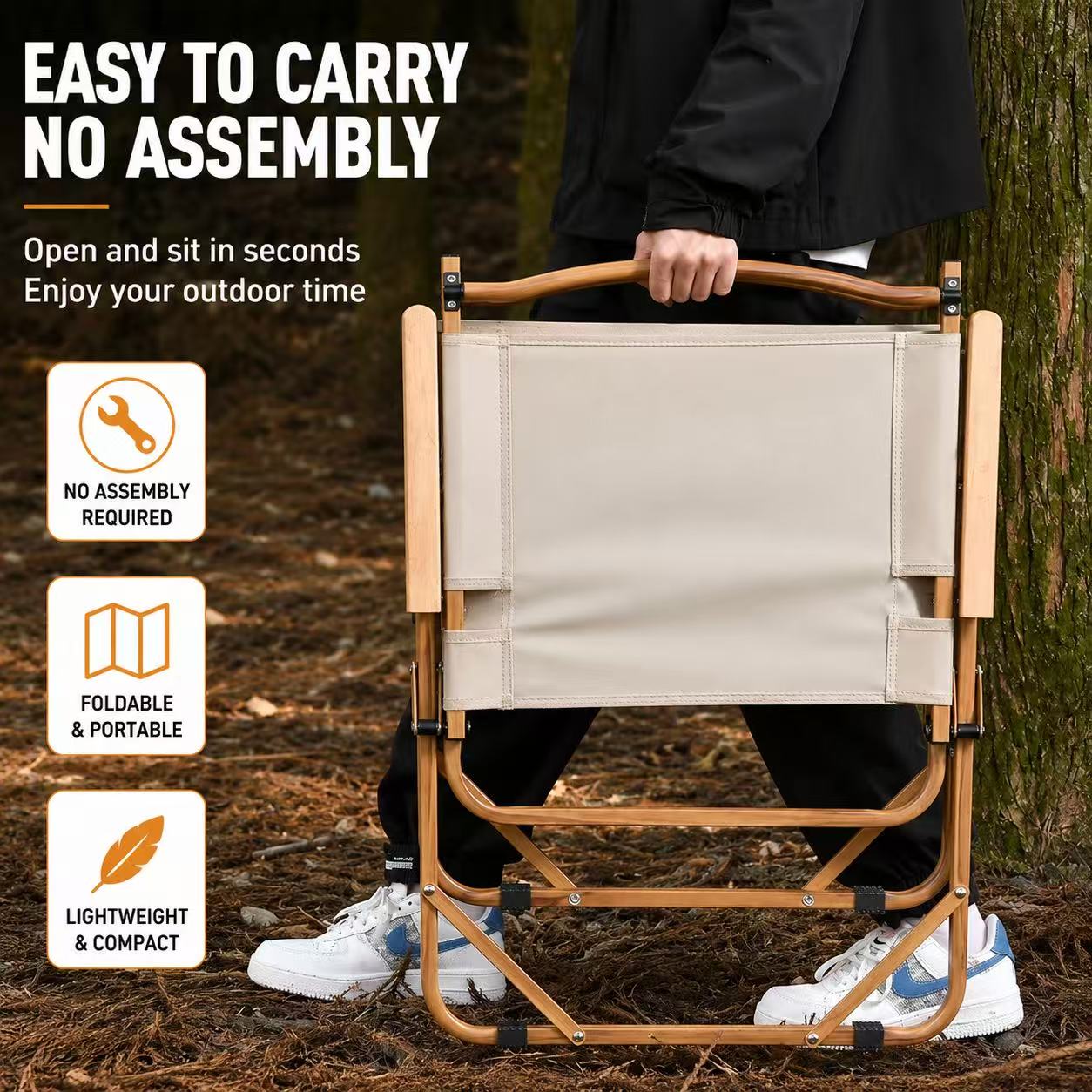 Outdoor folding camping picnic beach chair