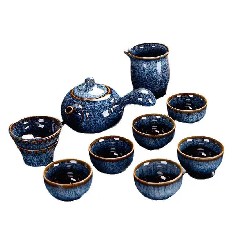 Jun porcelain tea cup set